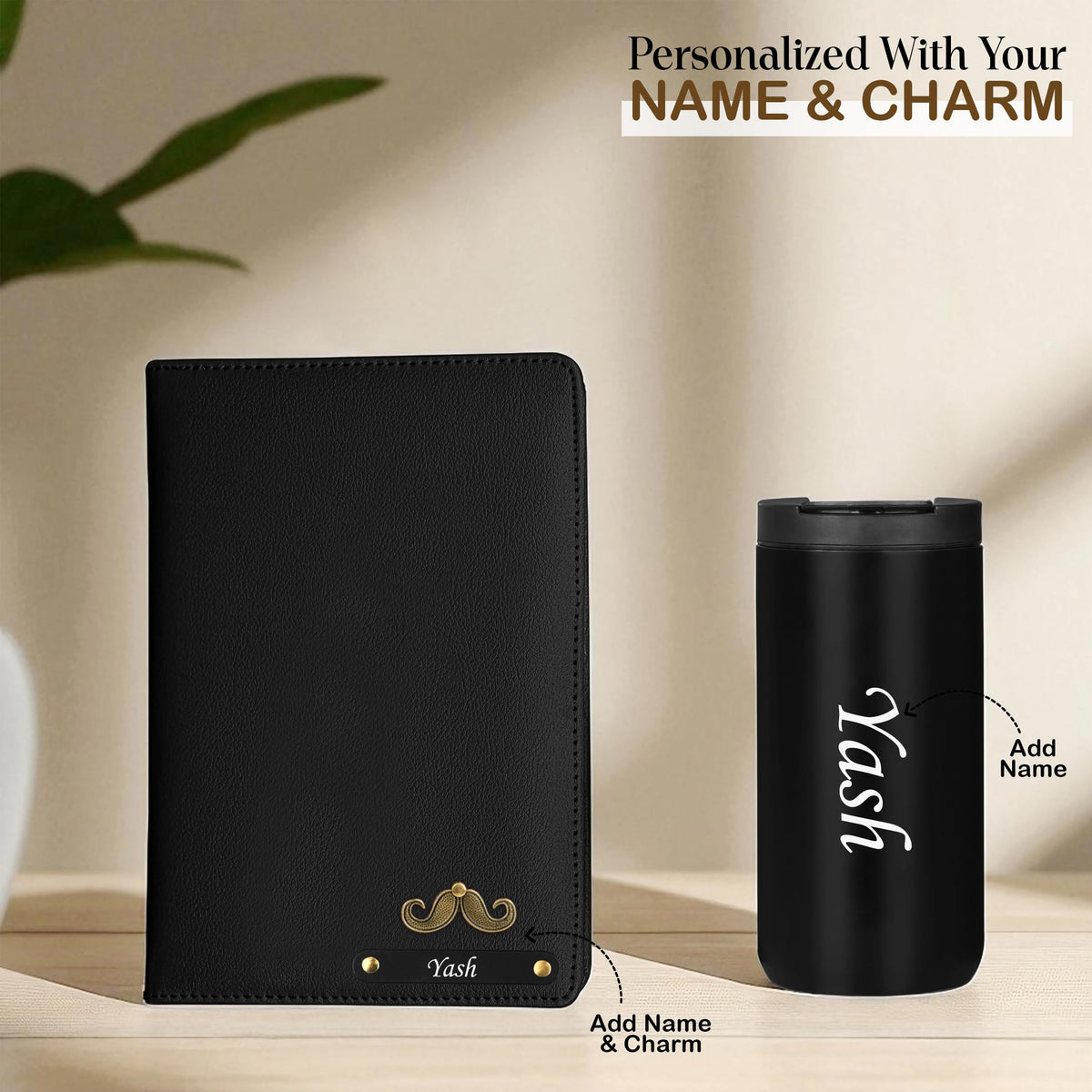 Personalized Diary & Tumbler Combo