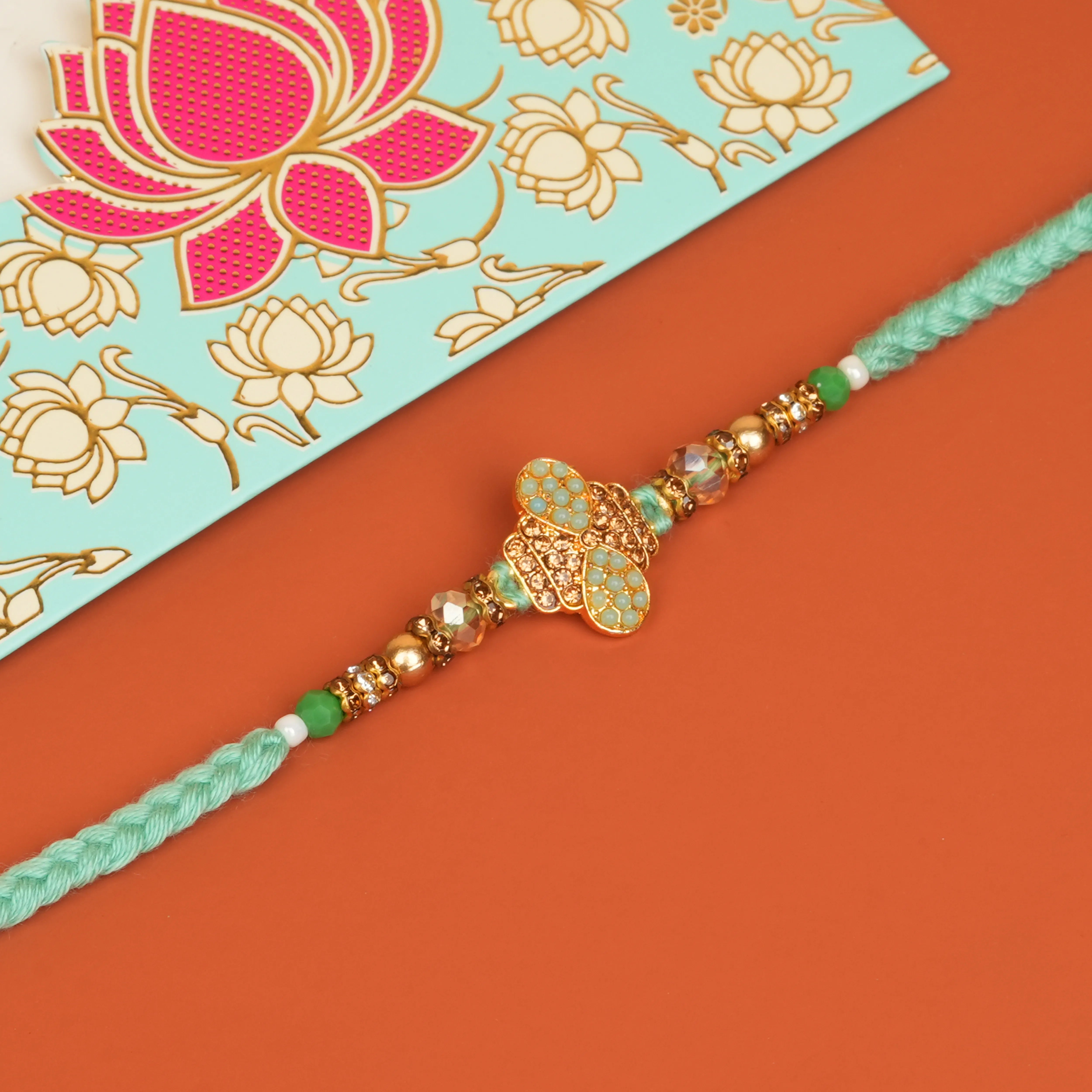 Handcrafted Pushp Vayu Beads Rakhi