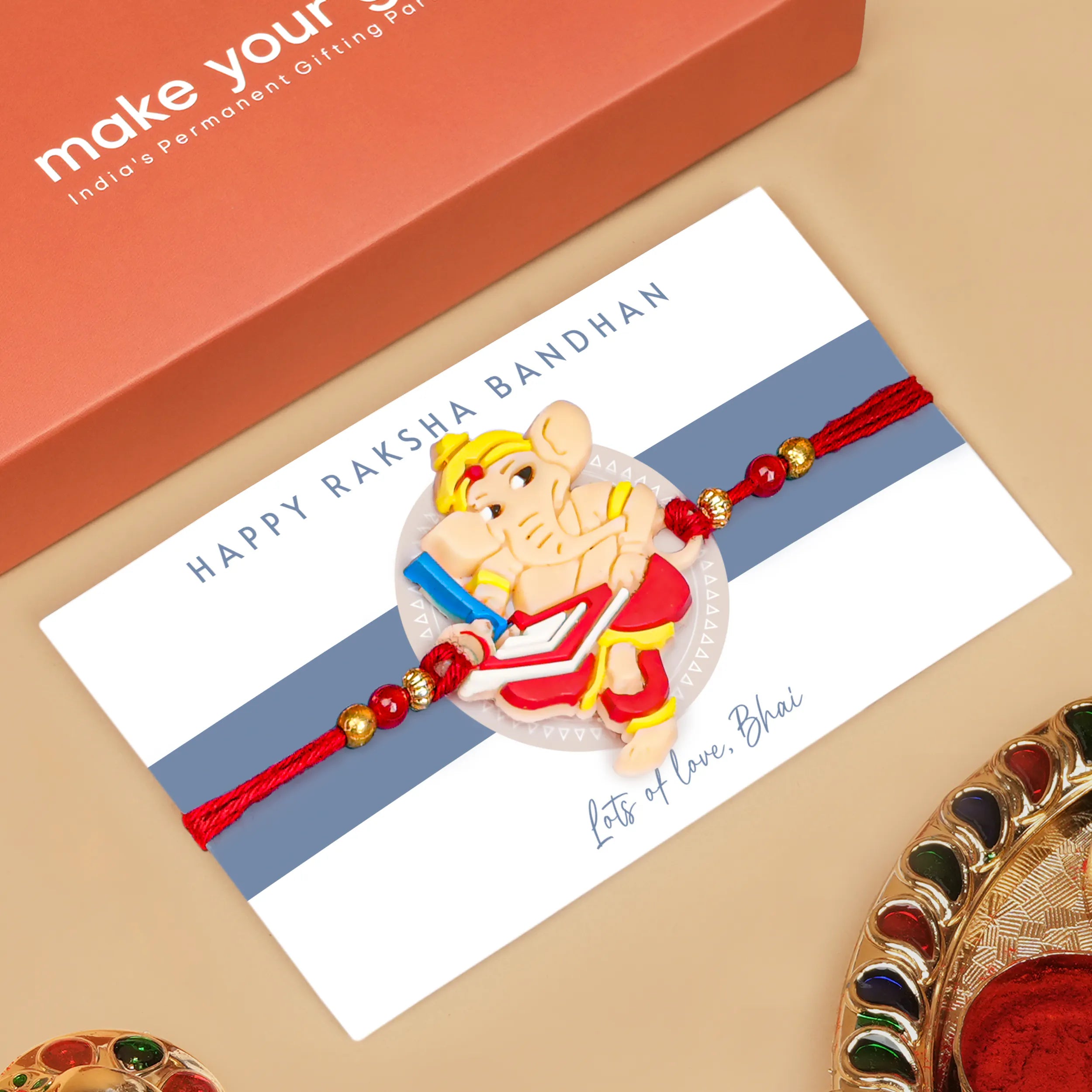 Handcrafted My Friend Ganesha Kids Rakhi