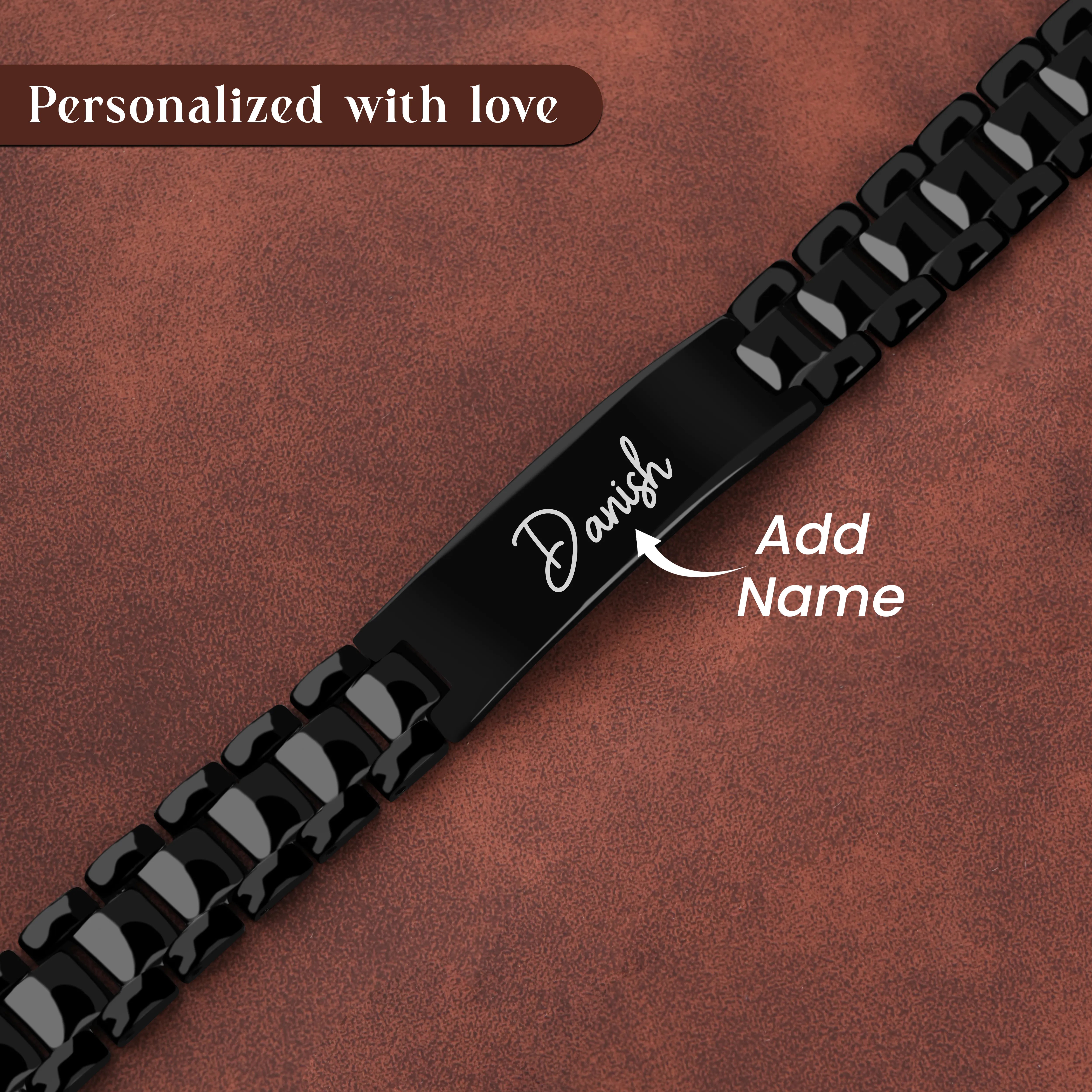 Personalized Wrist Mark Metal Bracelet For Men
