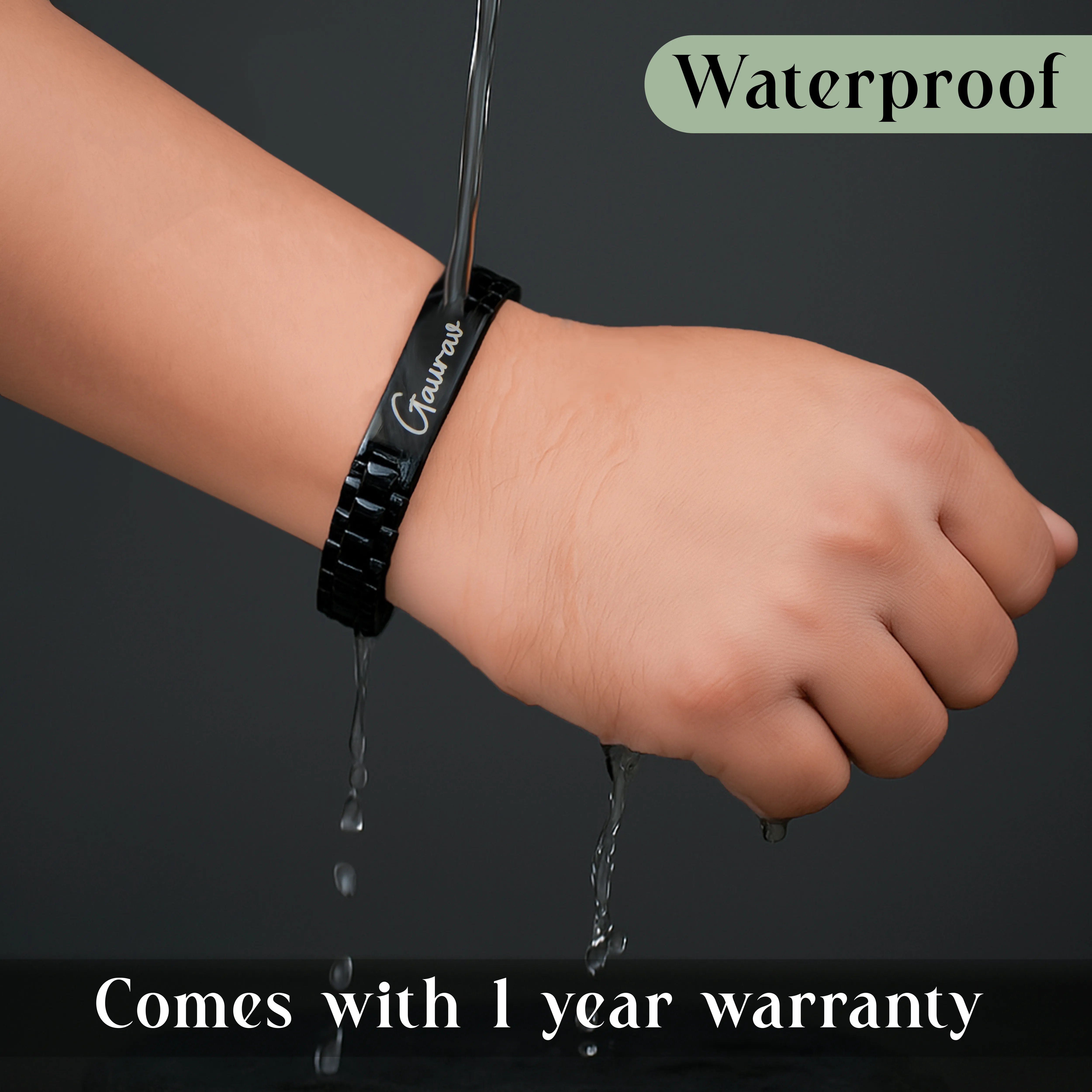 Personalized Wrist Mark Metal Bracelet For Men