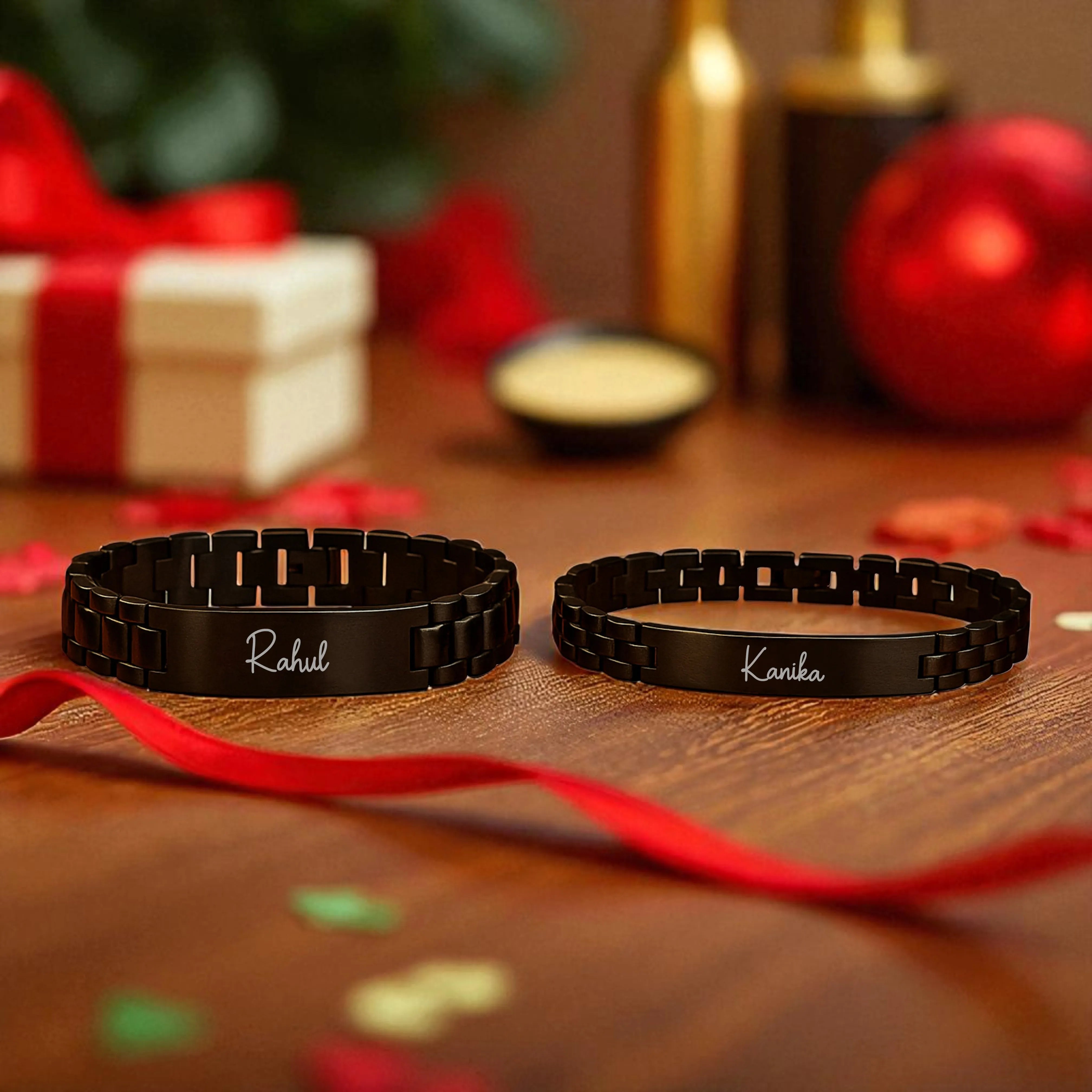 Personalized Forever Us Bracelet Set For Couples