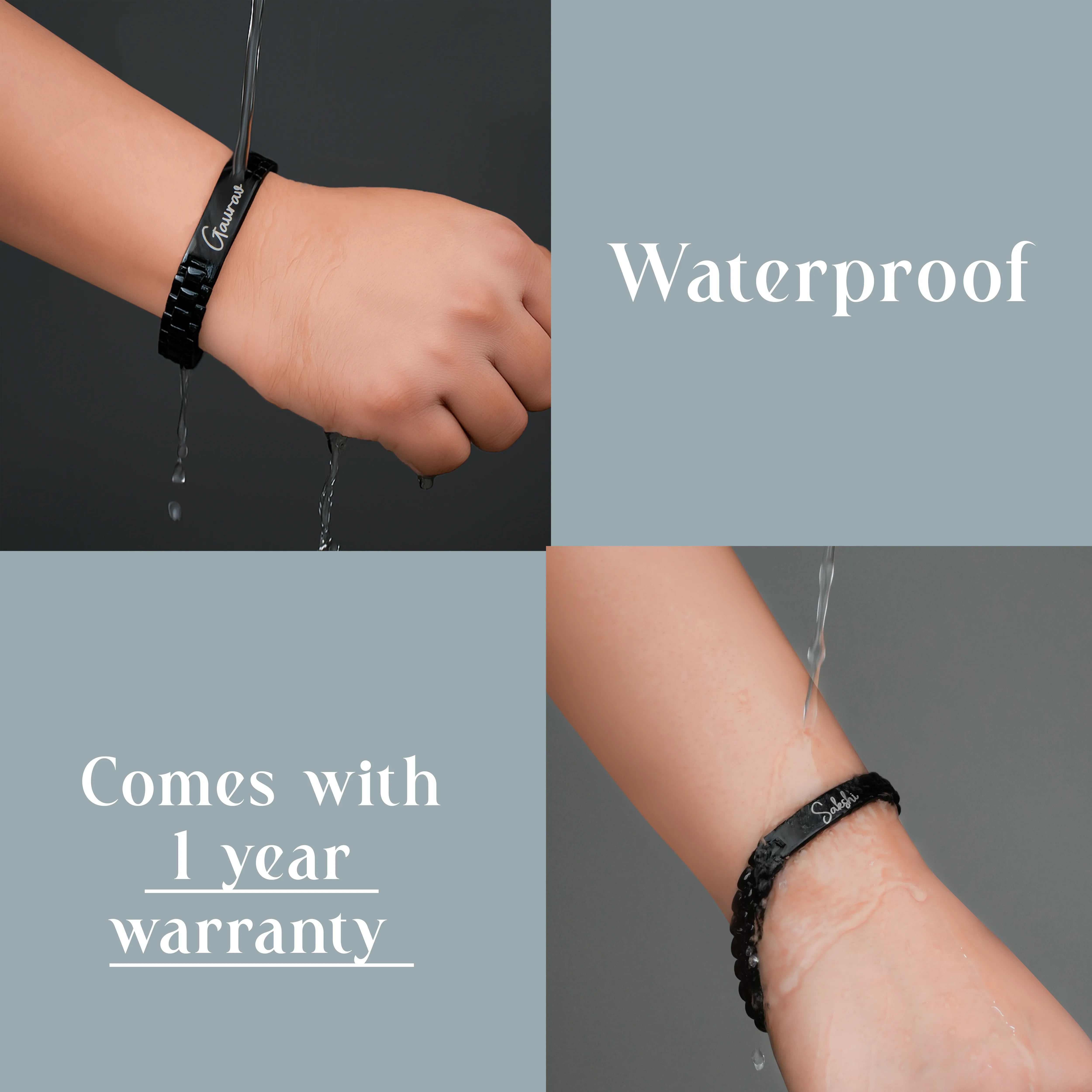Personalized Forever Us Bracelet Set For Couples