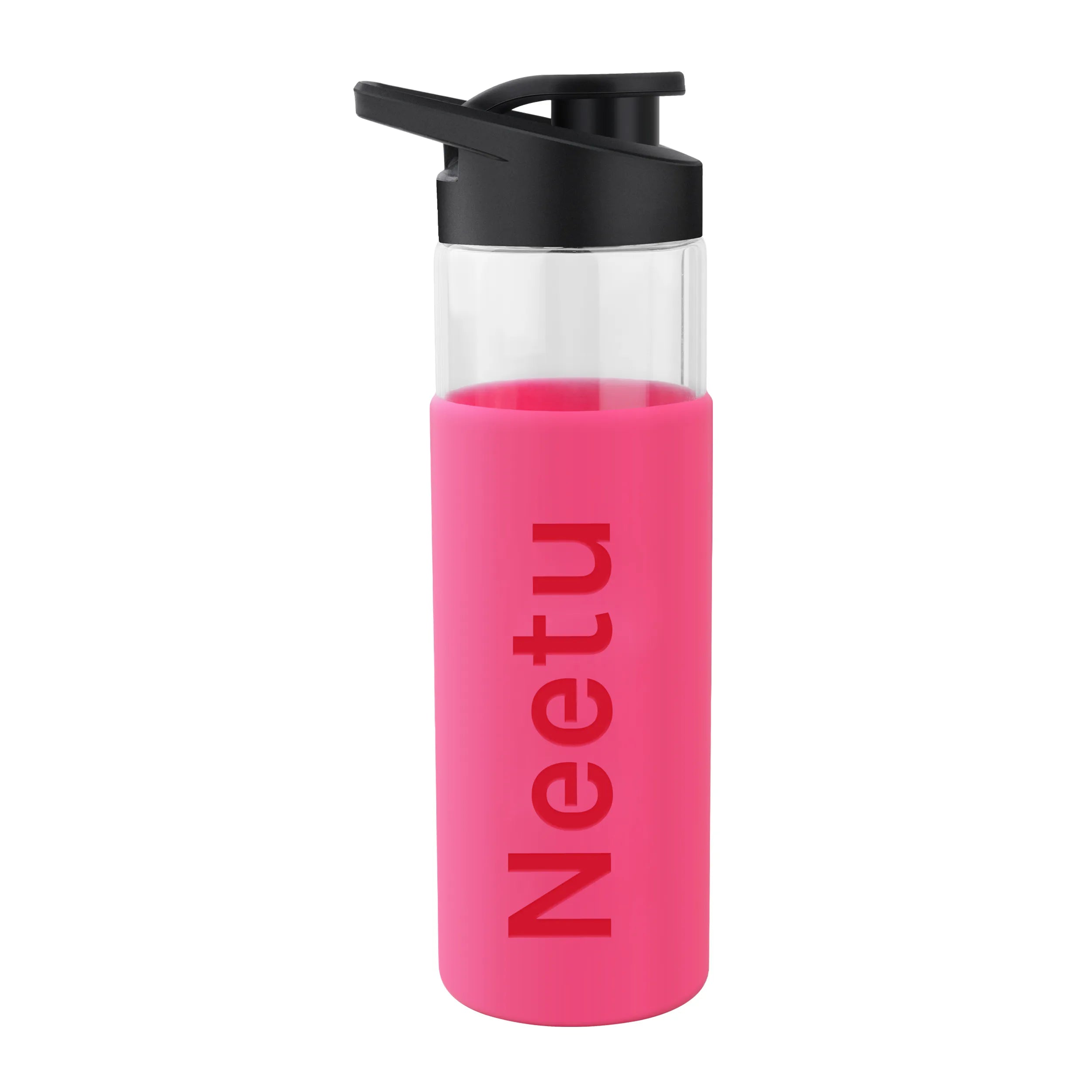 Personalized Pure Wrap Borosilicate Sipper Bottle - 550ML