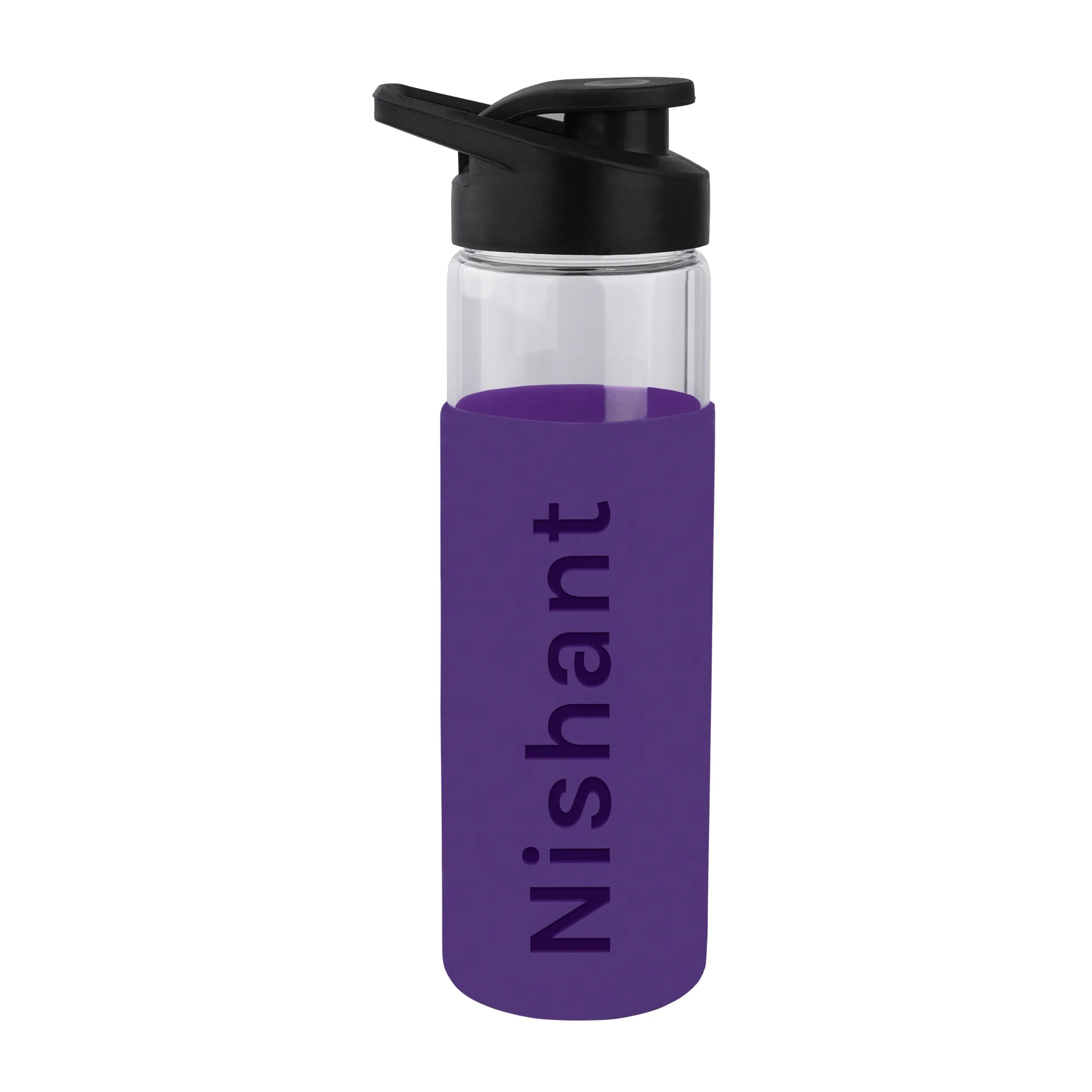 Personalized Pure Wrap Borosilicate Sipper Bottle - 550ML