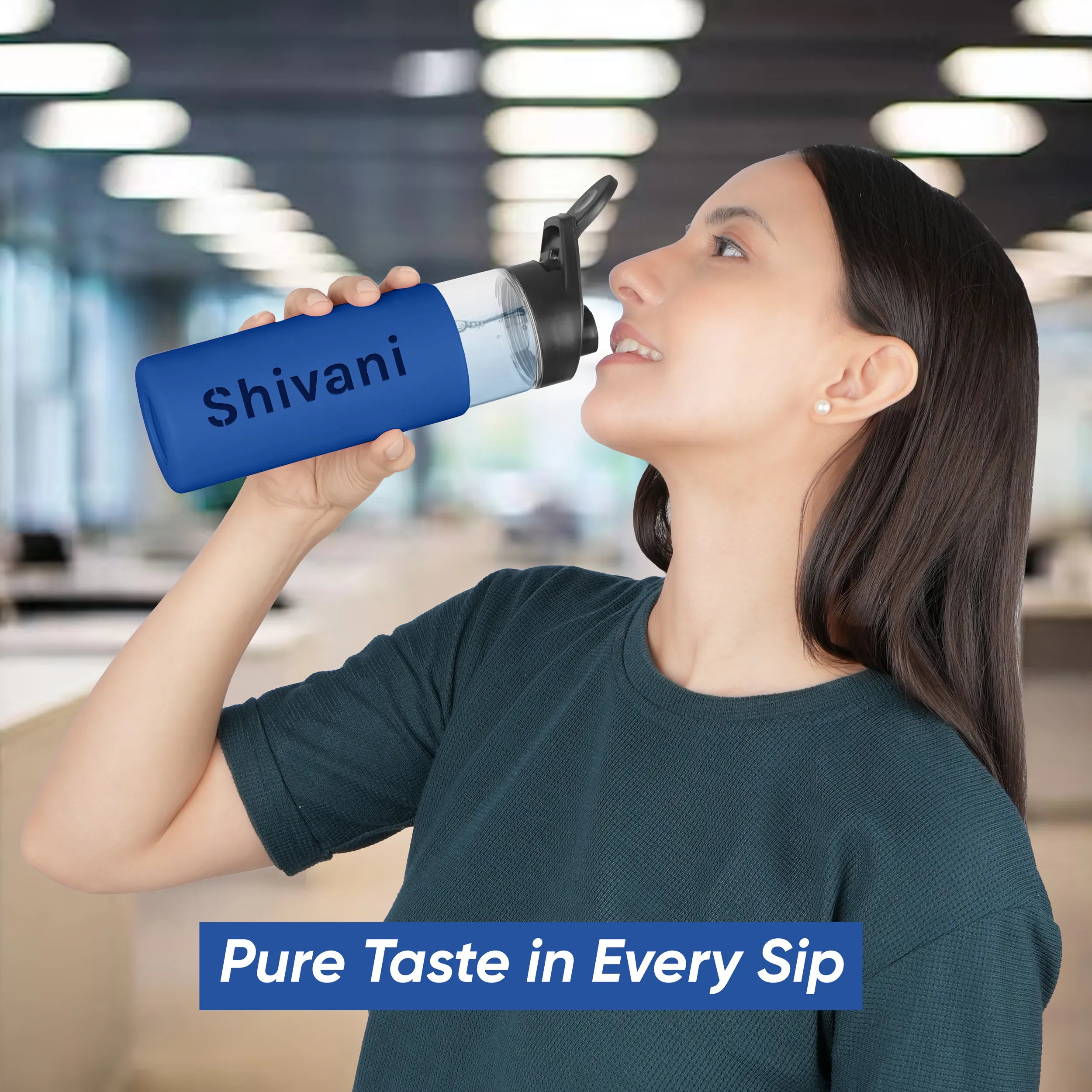 Personalized Pure Wrap Borosilicate Sipper Bottle - 550ML