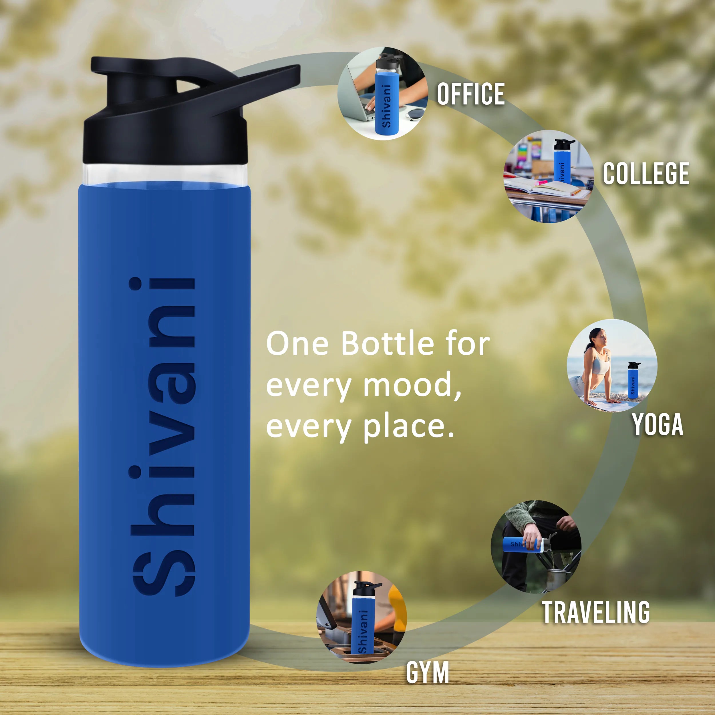 Personalized Pure Wrap Borosilicate Sipper Bottle - 750ML