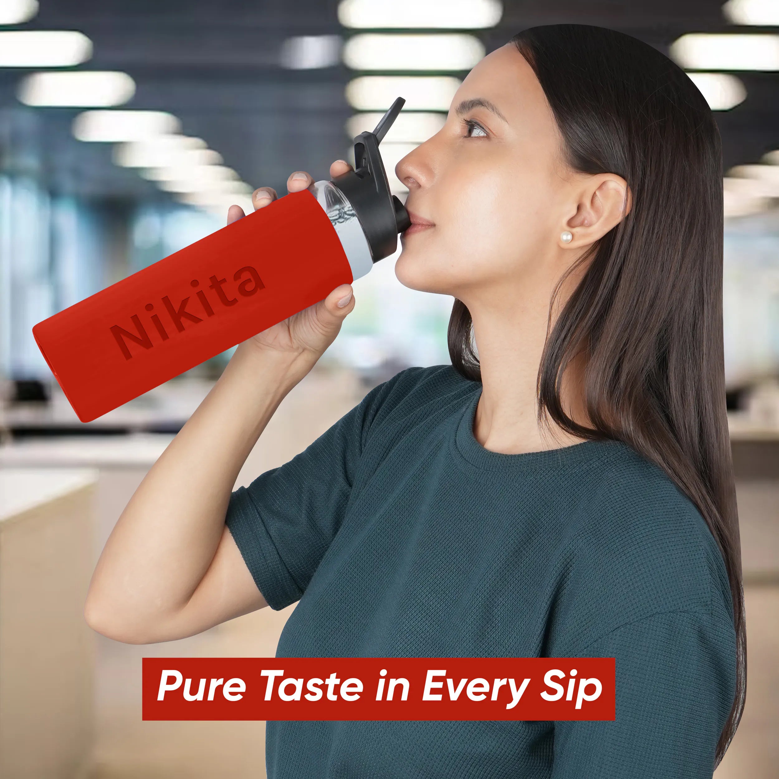 Personalized Pure Wrap Borosilicate Sipper Bottle - 750ML