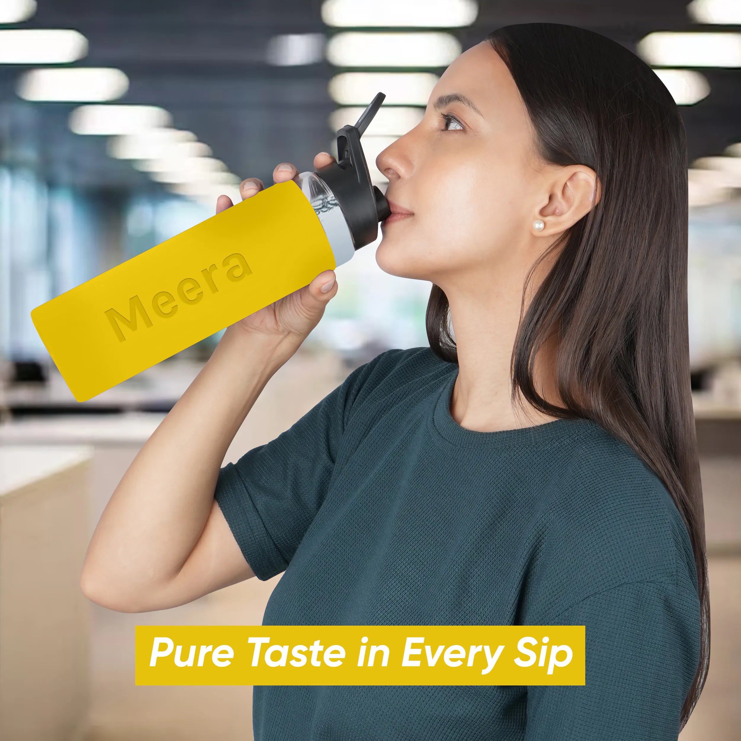 Personalized Pure Wrap Borosilicate Sipper Bottle - 750ML