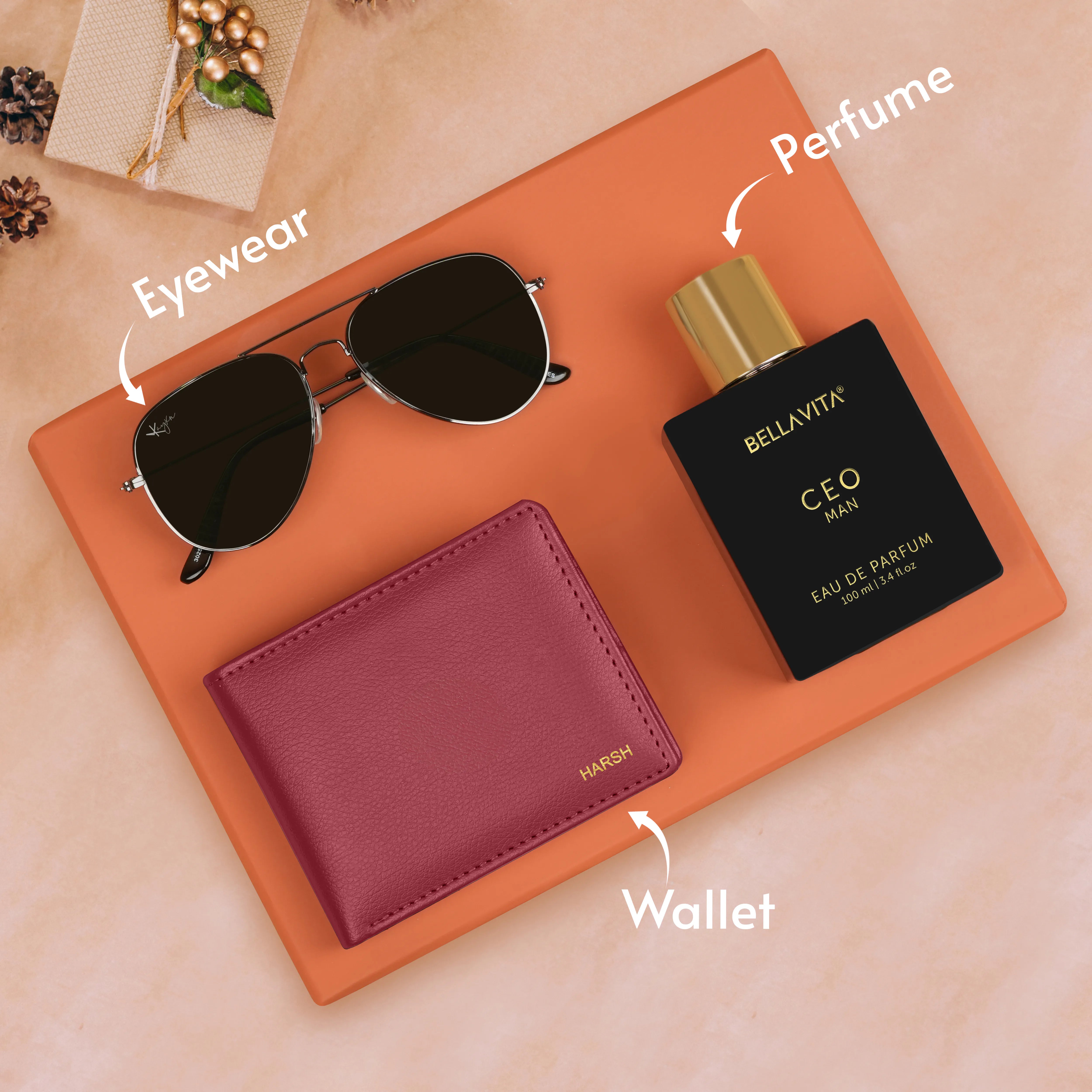 Wallet Sunglasses And Perfume Gift Hamper