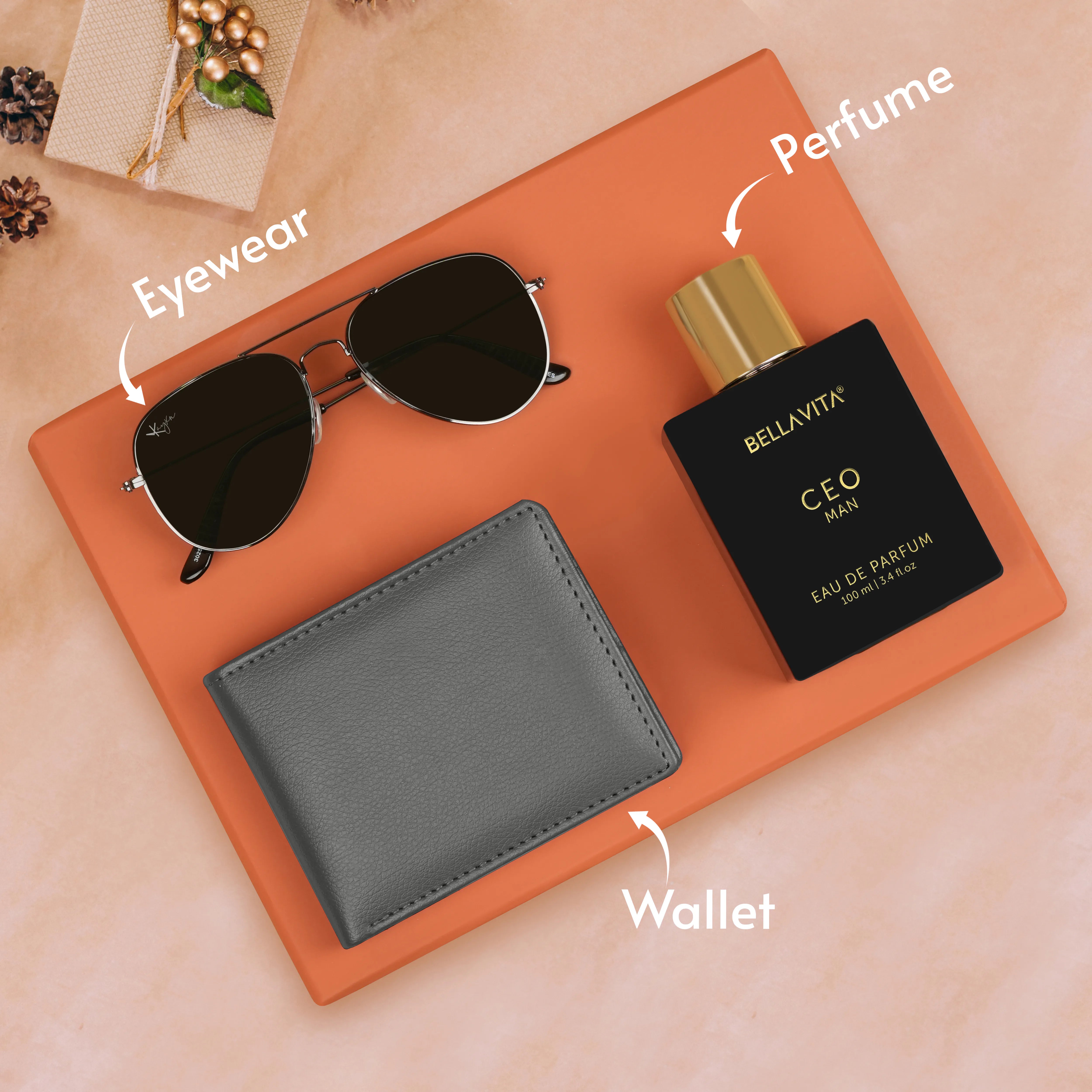 Wallet Sunglasses And Perfume Gift Hamper