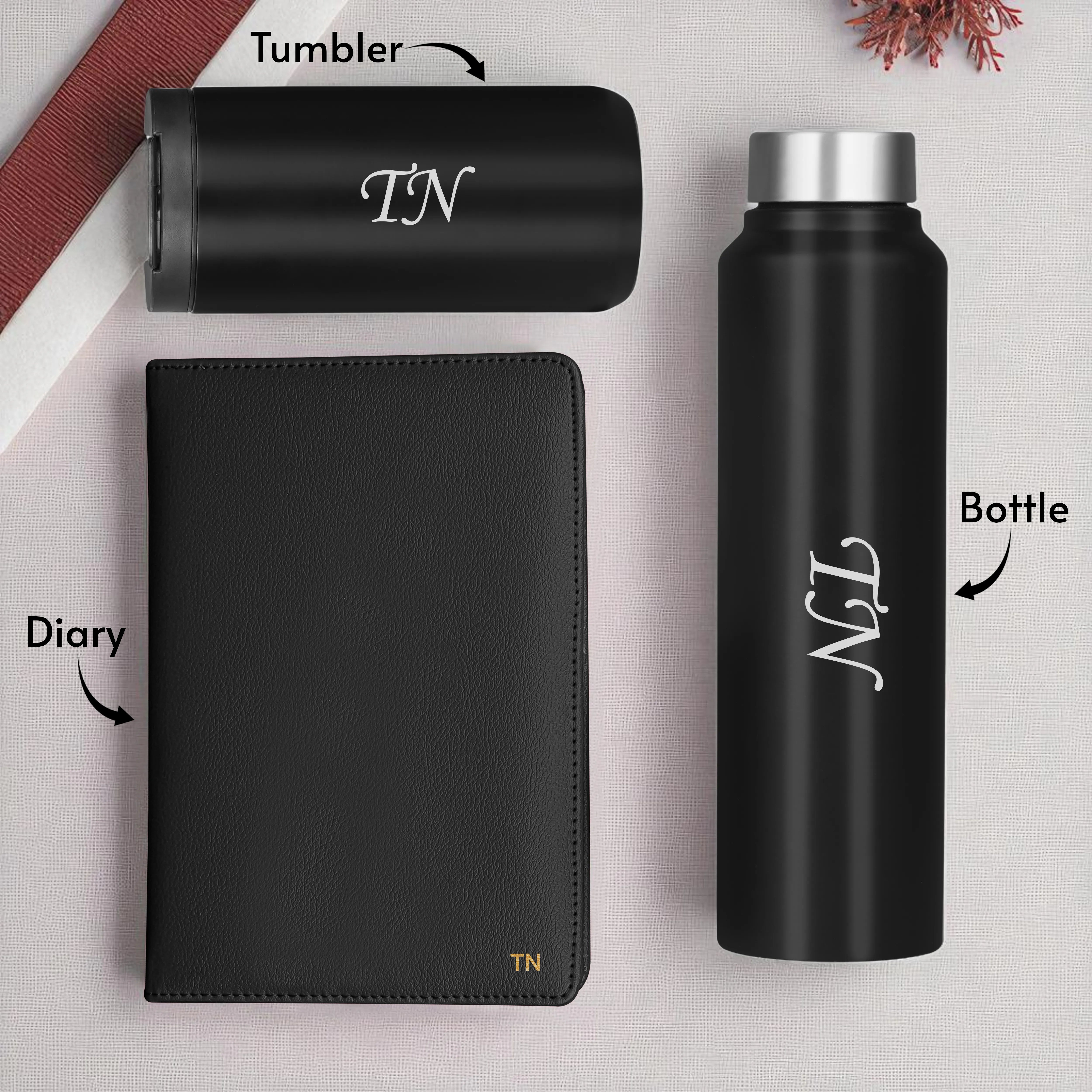 Diary Bottle & Tumbler Gift Hamper