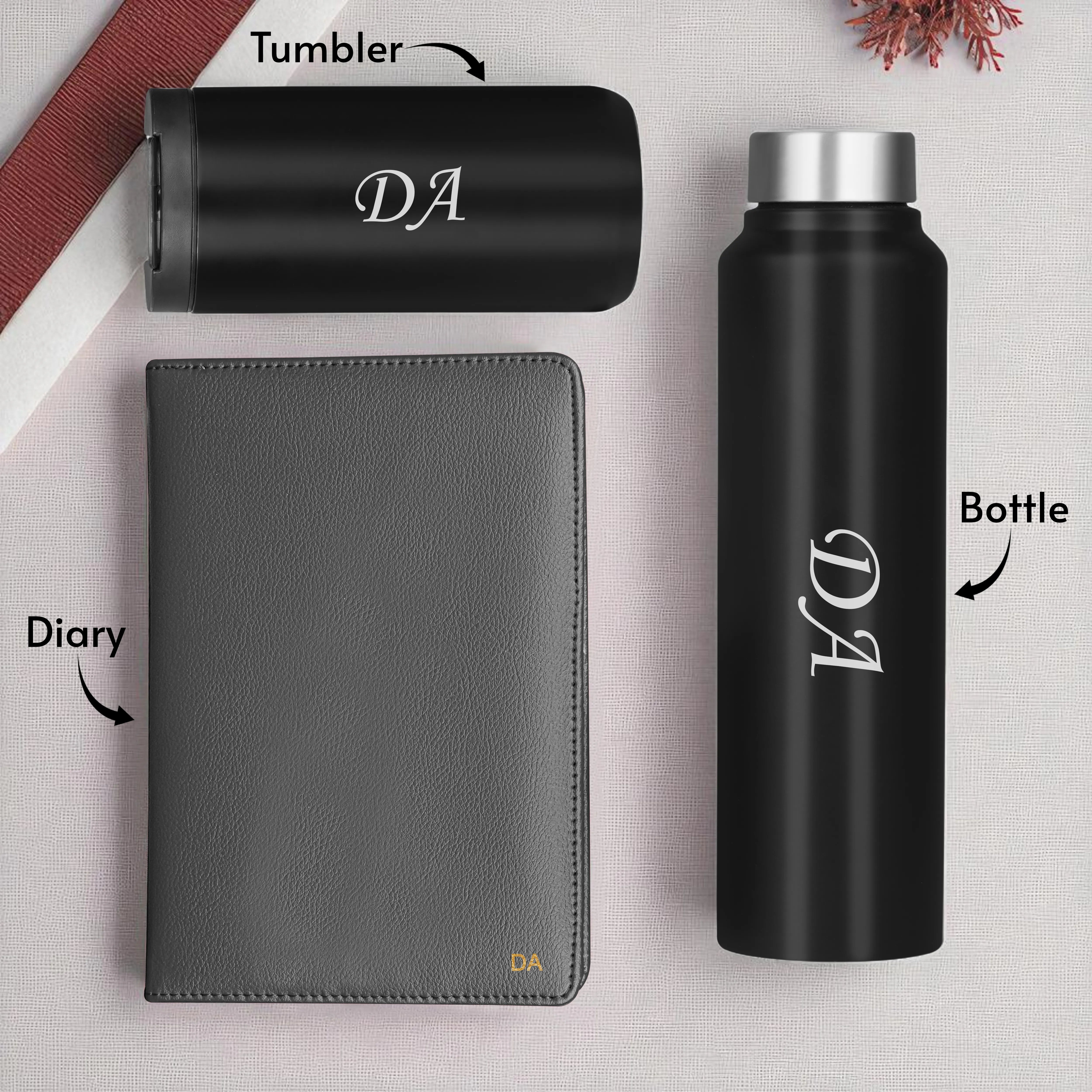 Diary Bottle & Tumbler Gift Hamper