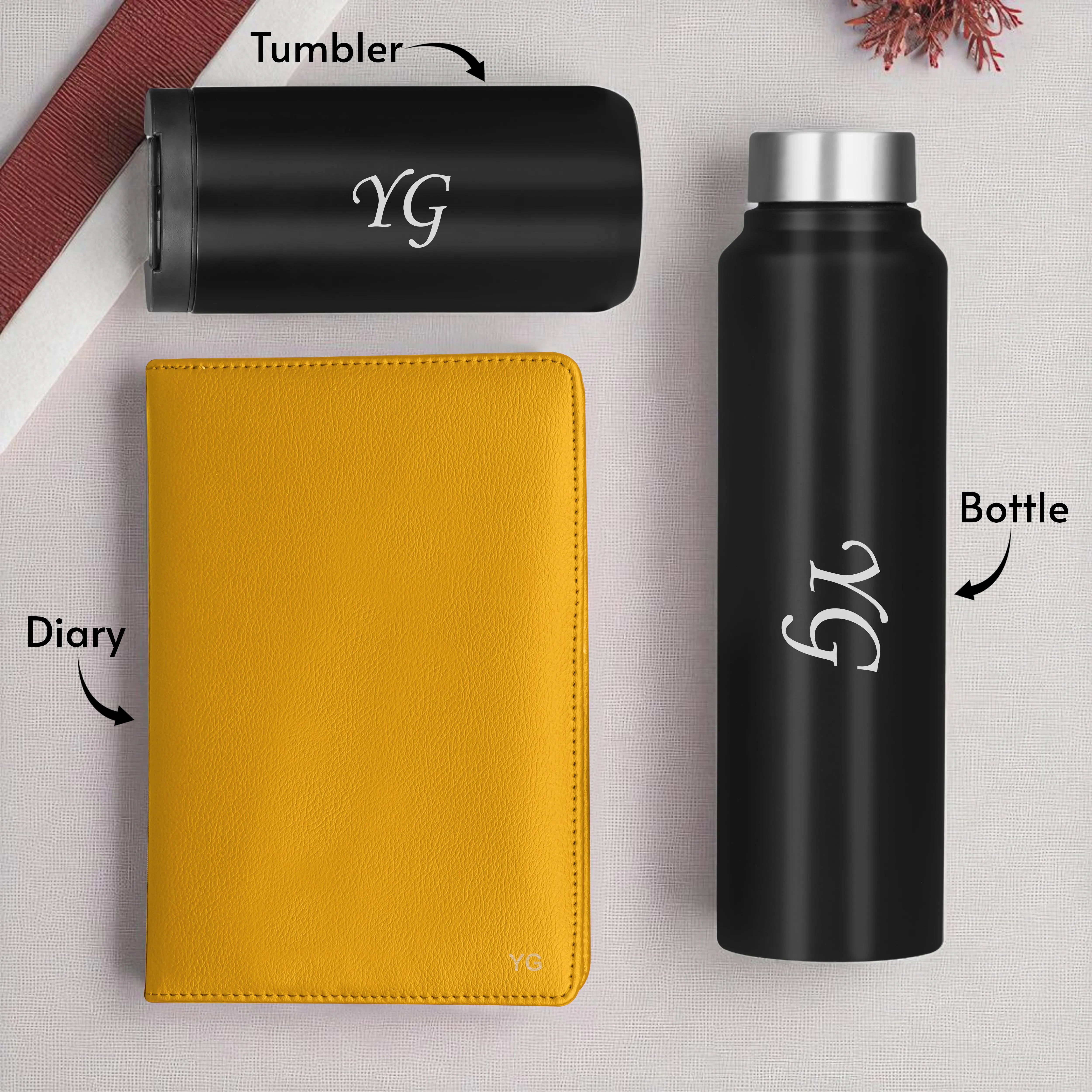 Diary Bottle & Tumbler Gift Hamper
