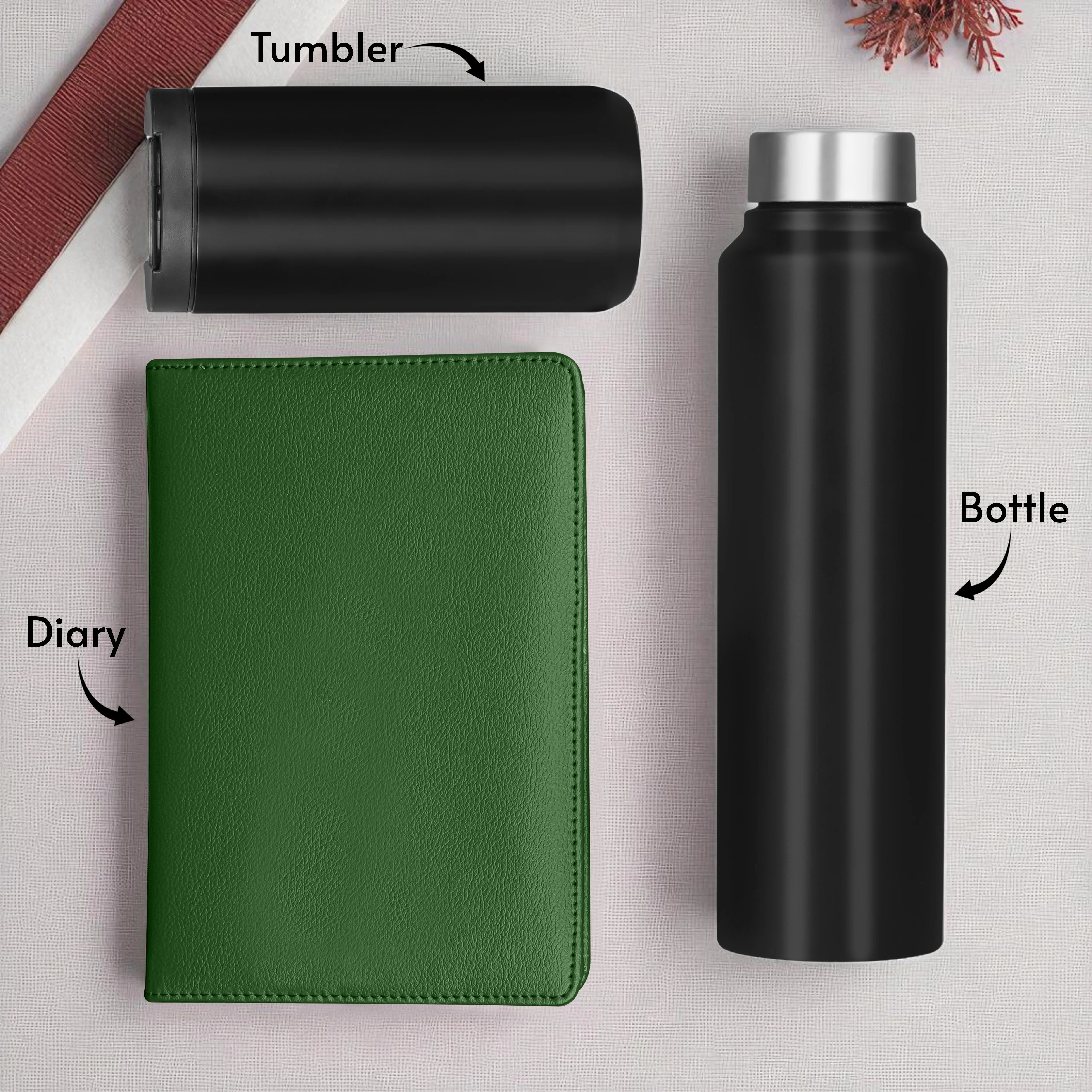 Diary Bottle & Tumbler Gift Hamper
