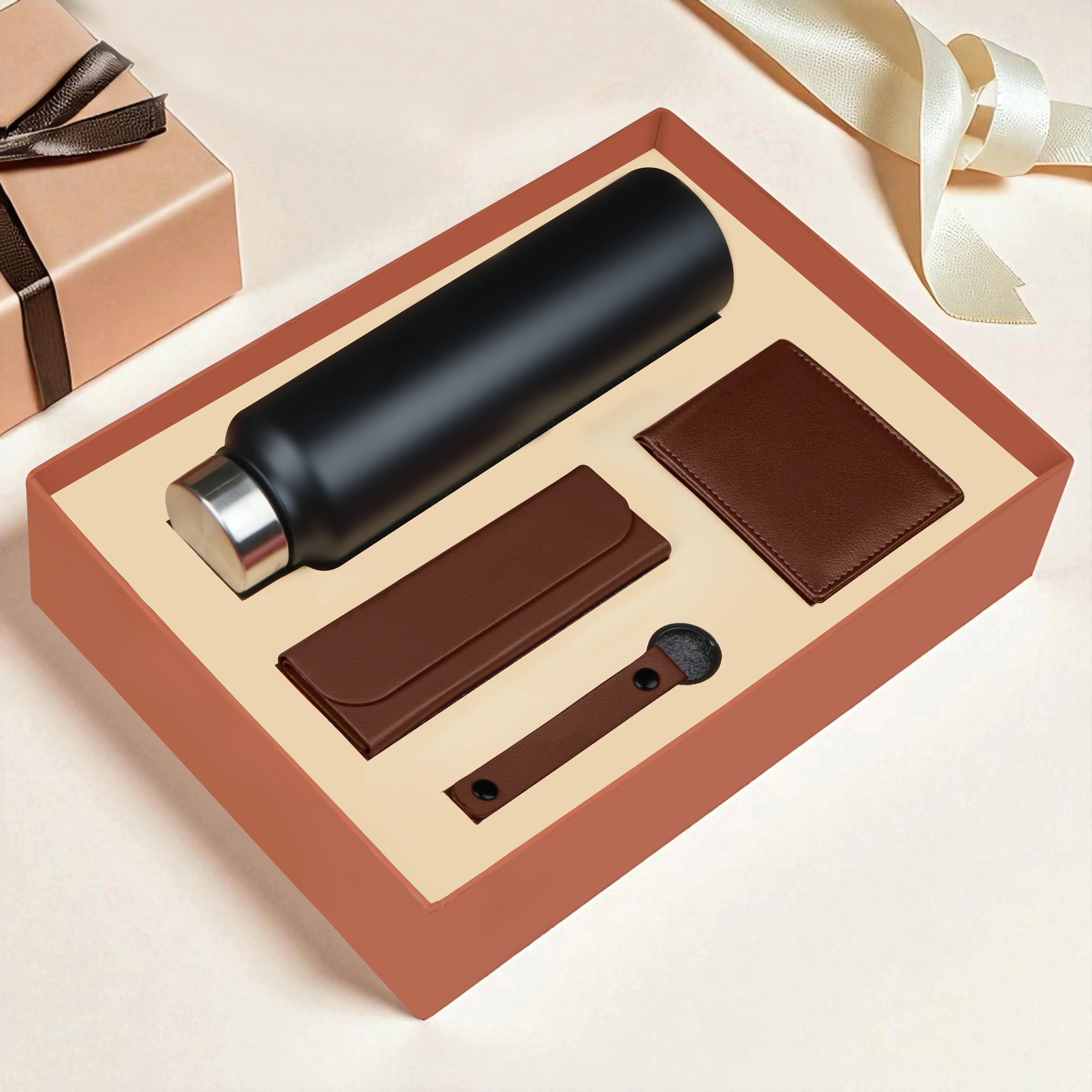 Wallet Bottle Keychian & Eyewear Case Gift Hamper