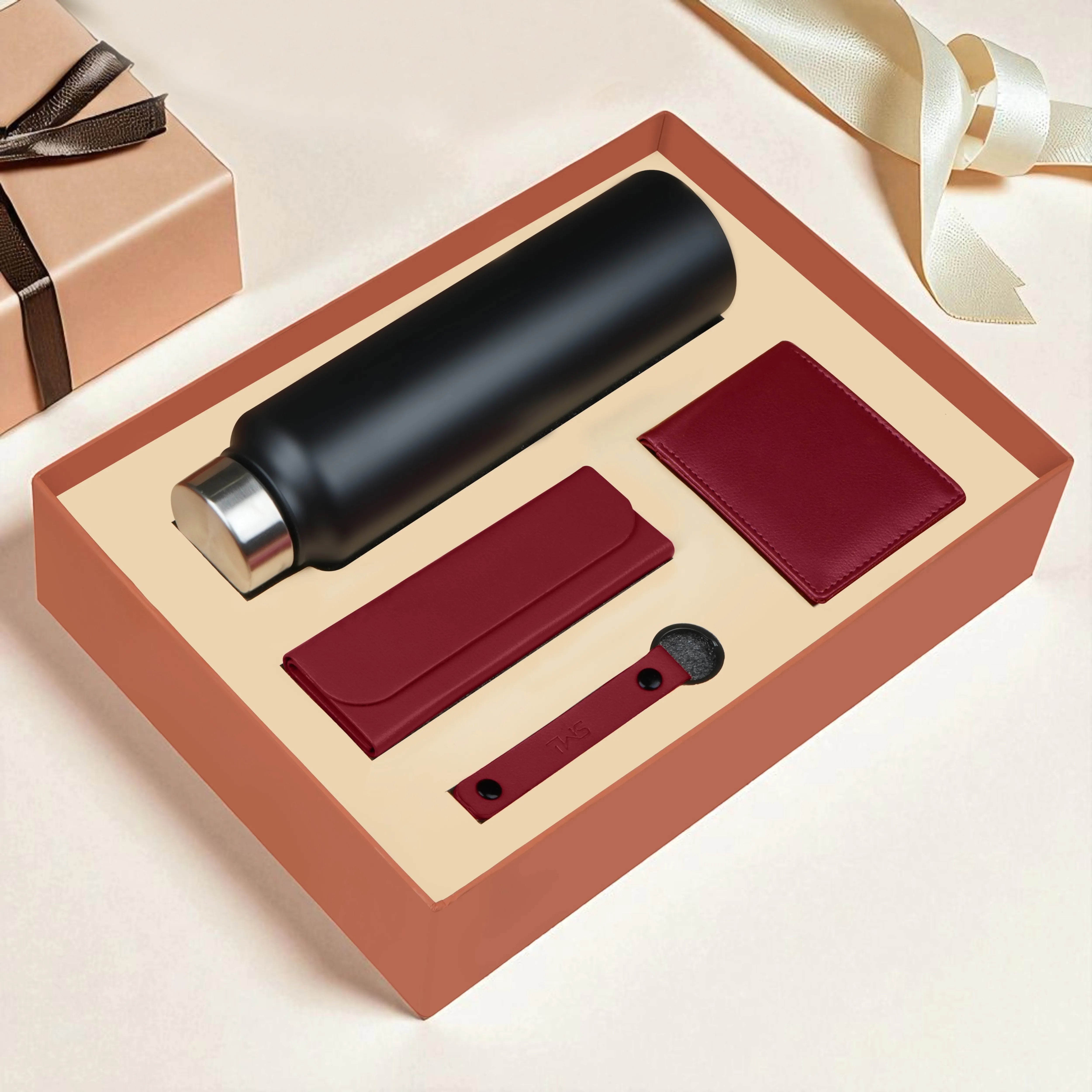 Wallet Bottle Keychian & Eyewear Case Gift Hamper