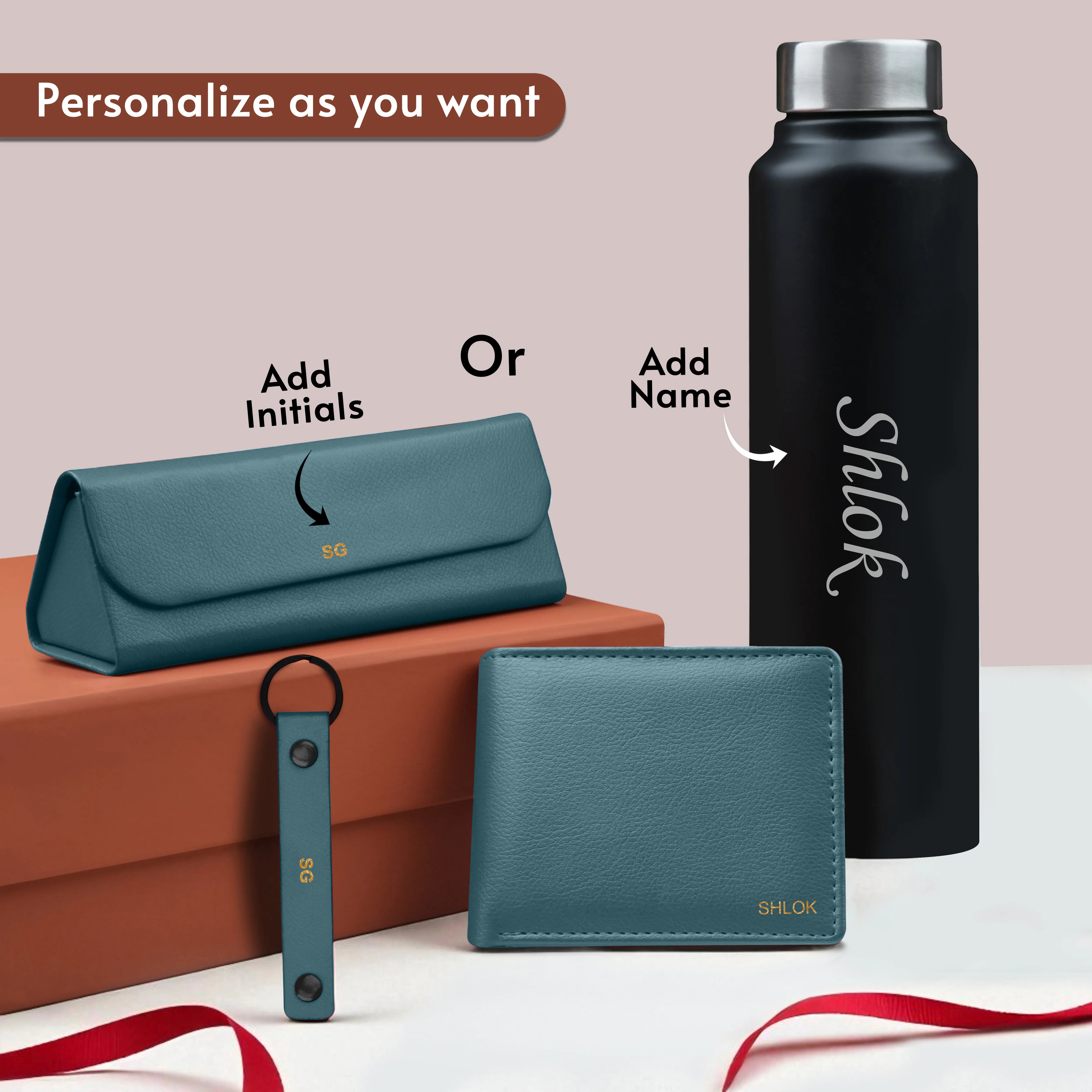 Wallet Bottle Keychian & Eyewear Case Gift Hamper