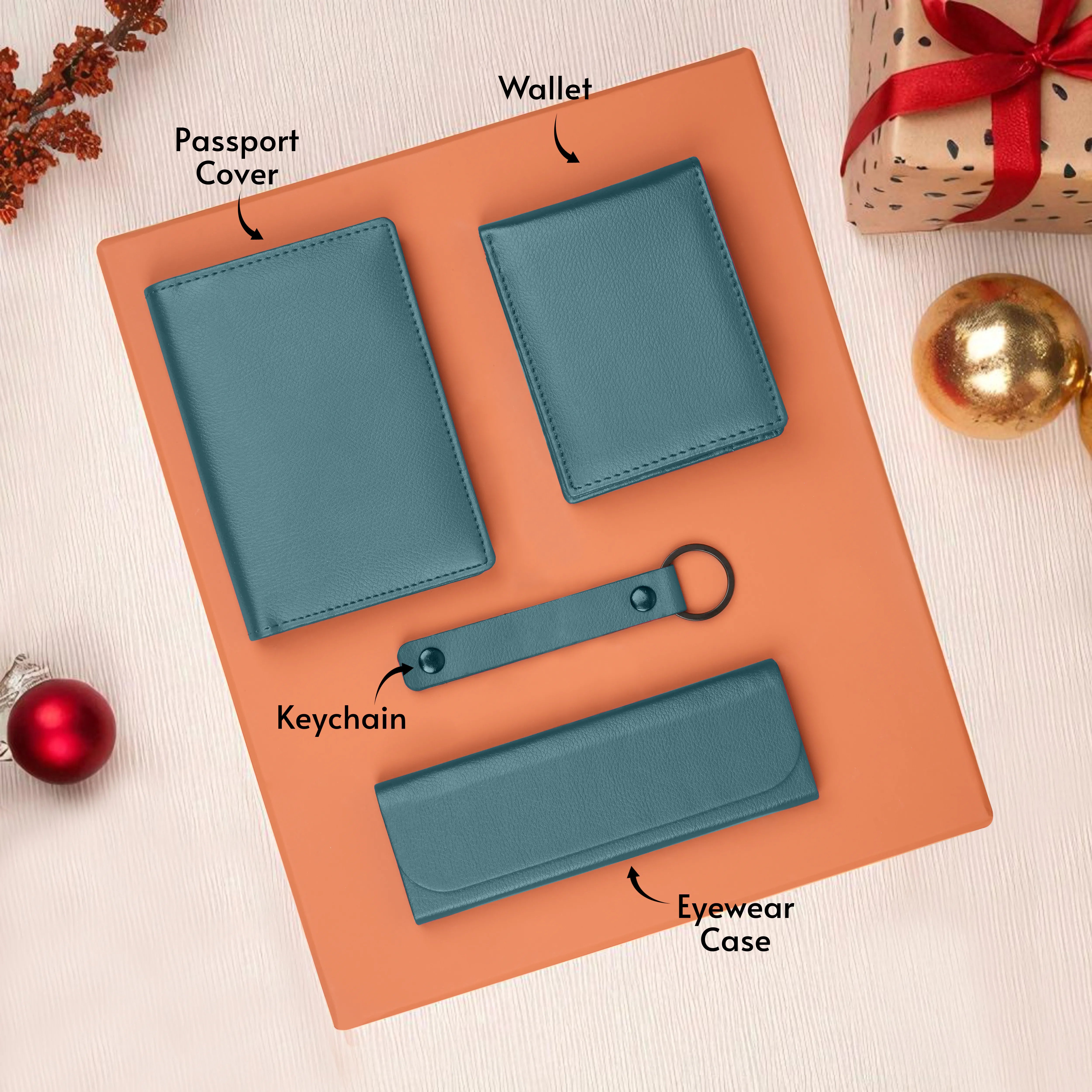 Wallet Keychain Eyewear Case & Passport Cover Gift Hamper