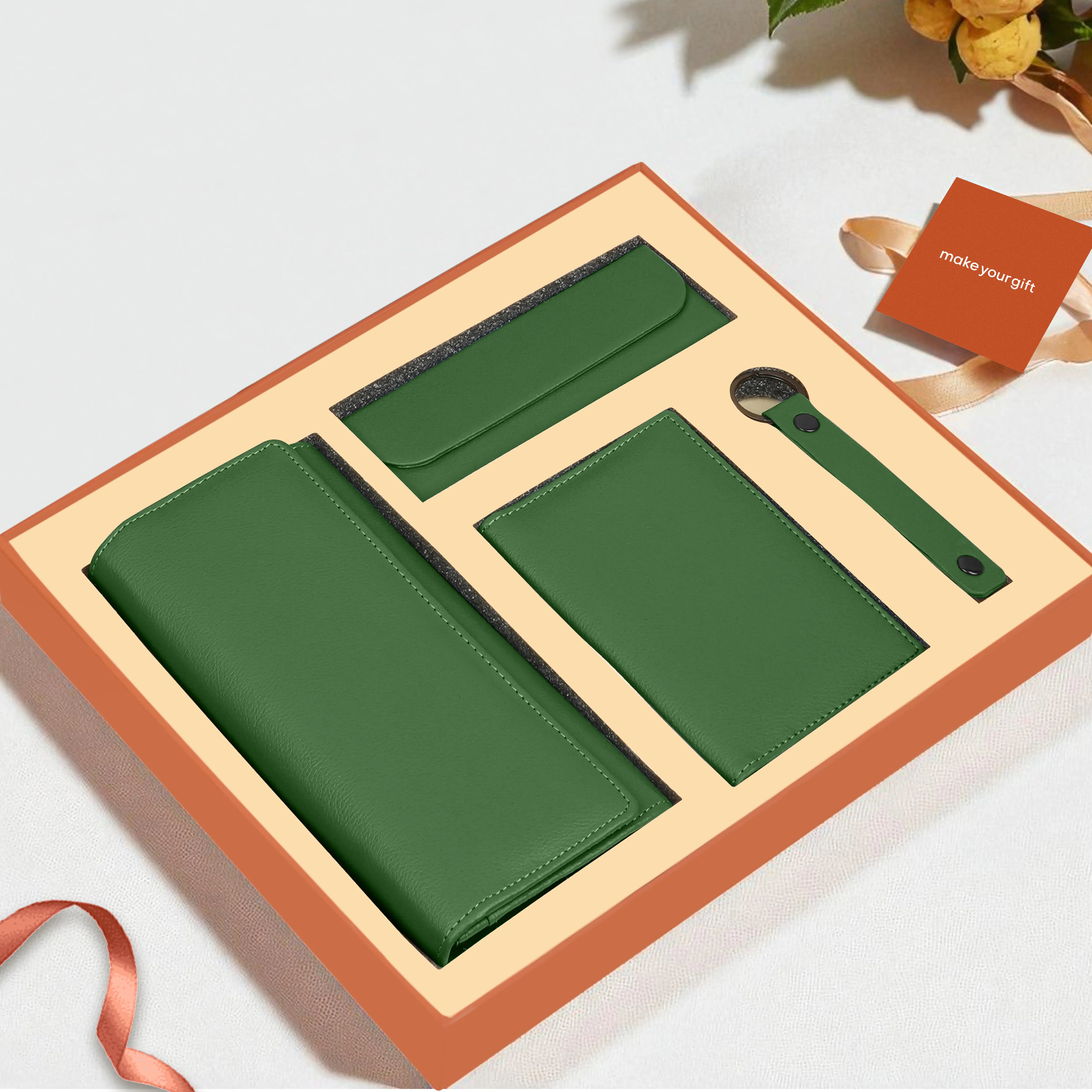 Clutch Passport Cover Keychain Eyewear Case Gift Hamper