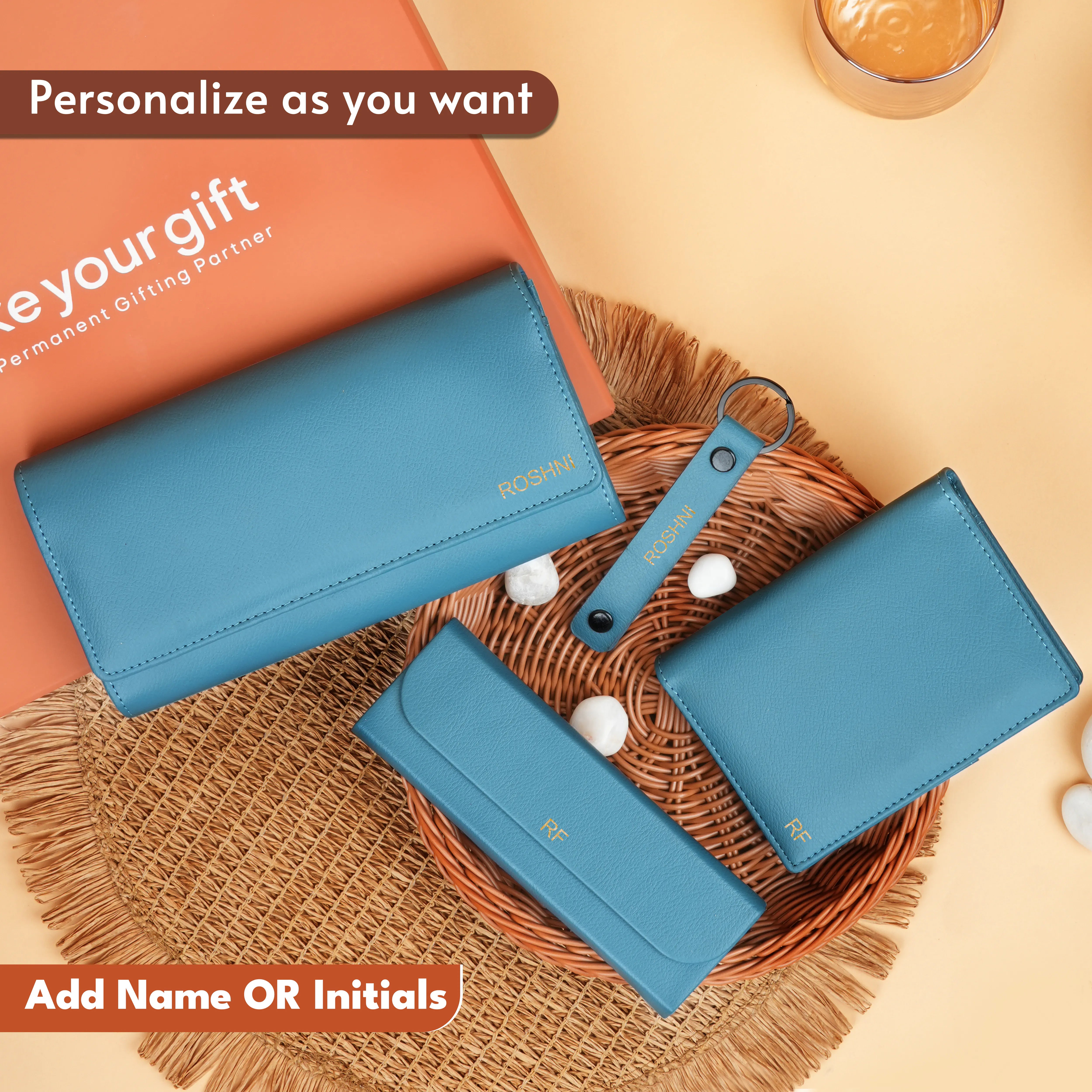 Clutch Passport Cover Keychain Eyewear Case Gift Hamper