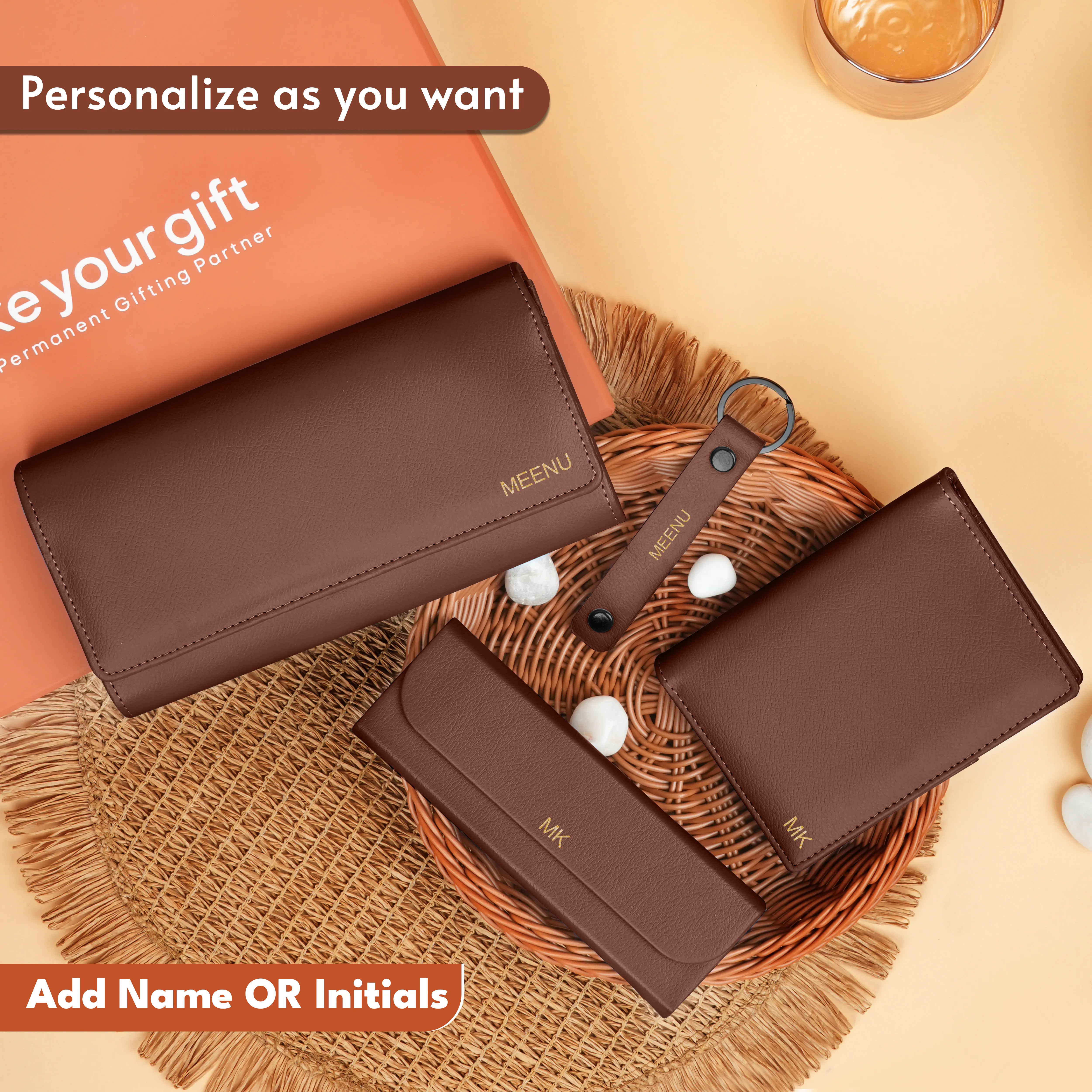 Clutch Passport Cover Keychain Eyewear Case Gift Hamper
