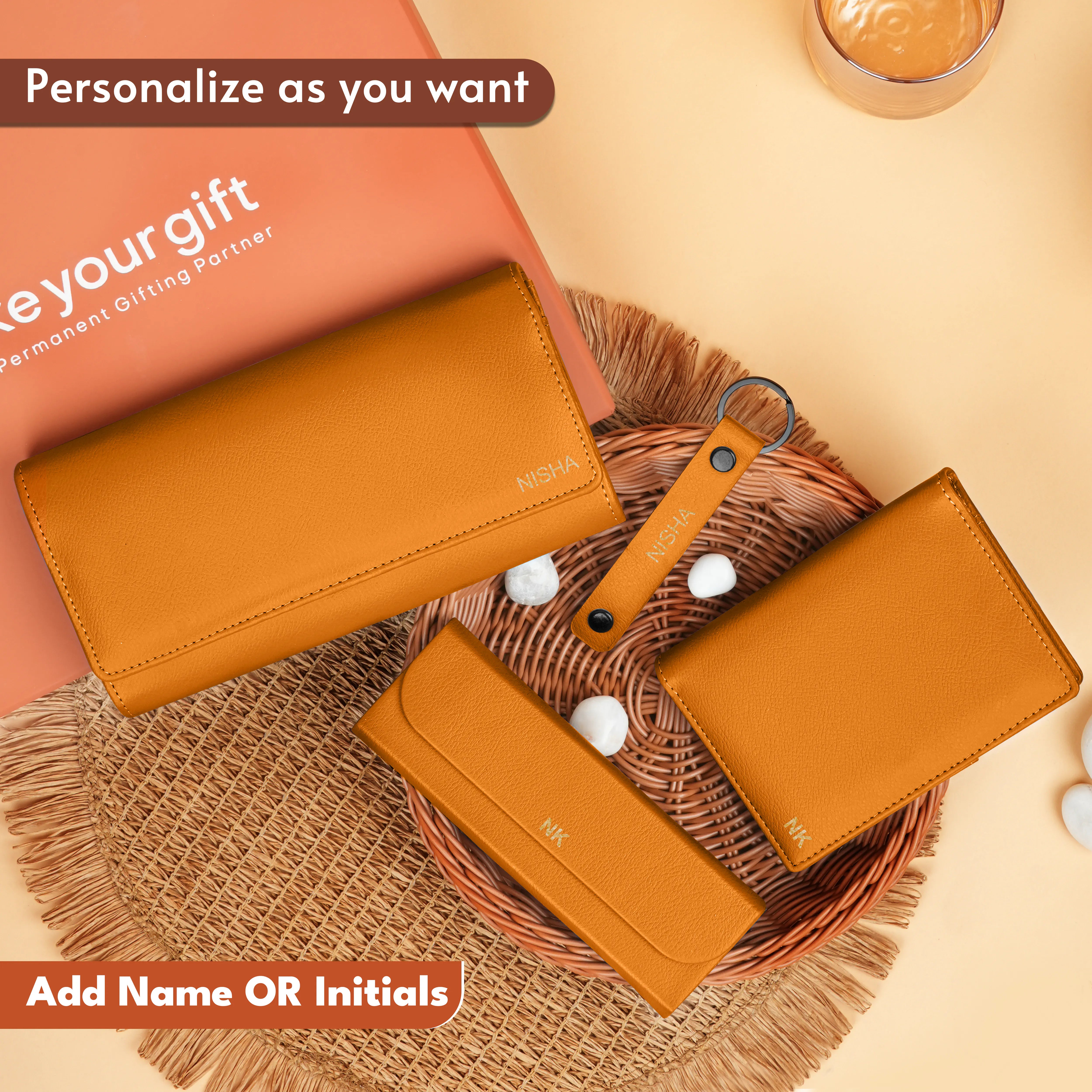 Clutch Passport Cover Keychain Eyewear Case Gift Hamper
