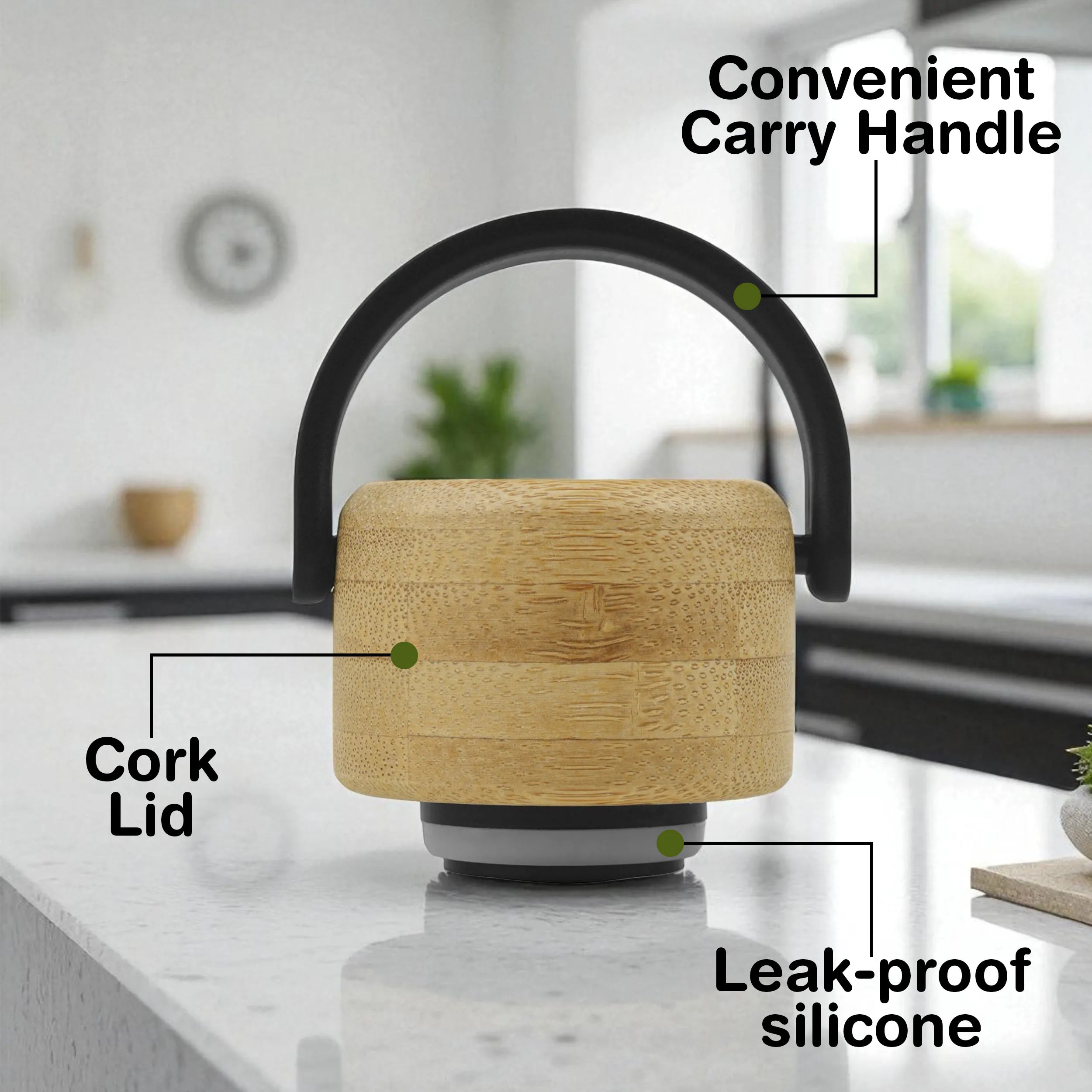 Luminare Personalized Vacuum Insulated Bottle With Cork Lid