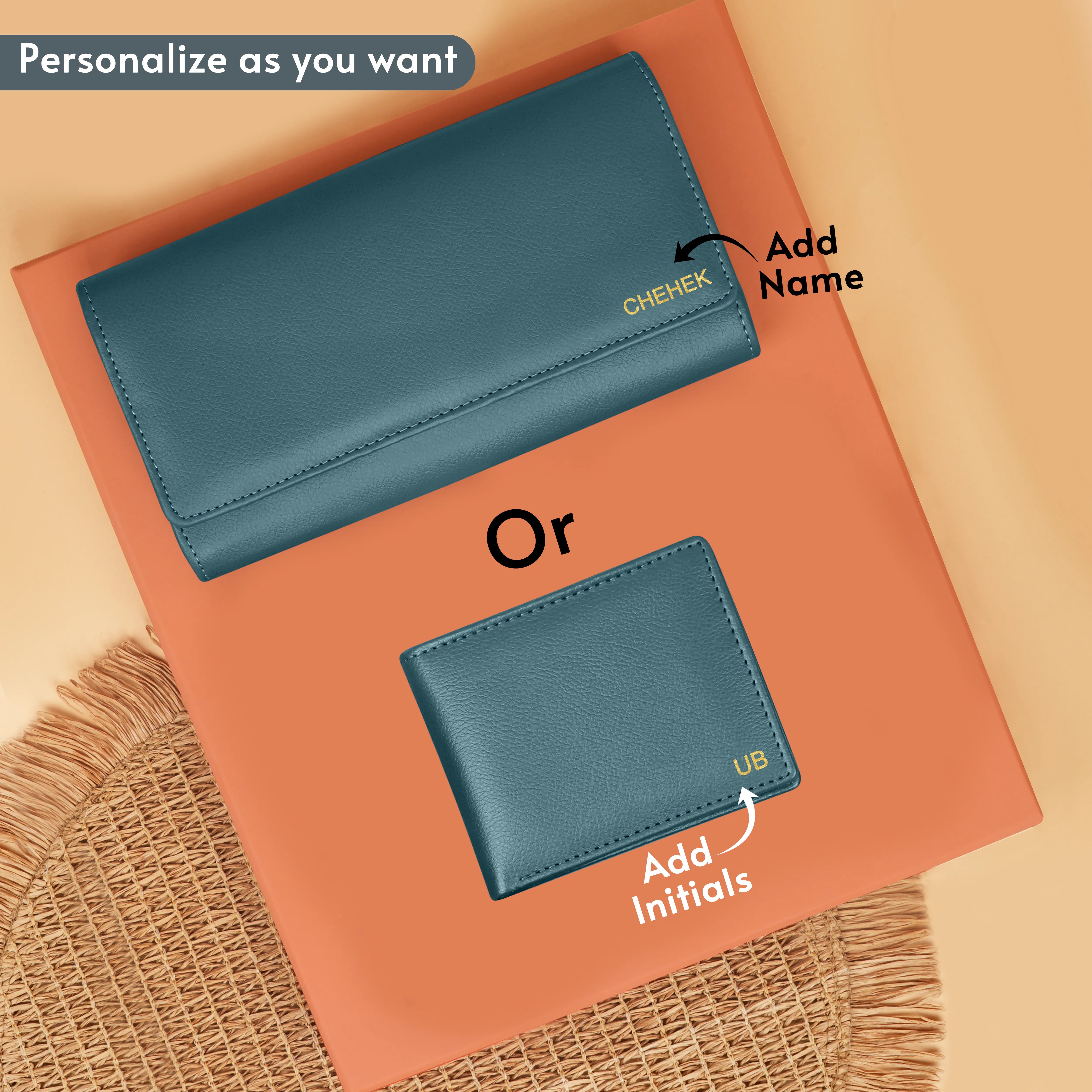 Personalized Clutch Wallet Perfume & Watch Gift Hamper