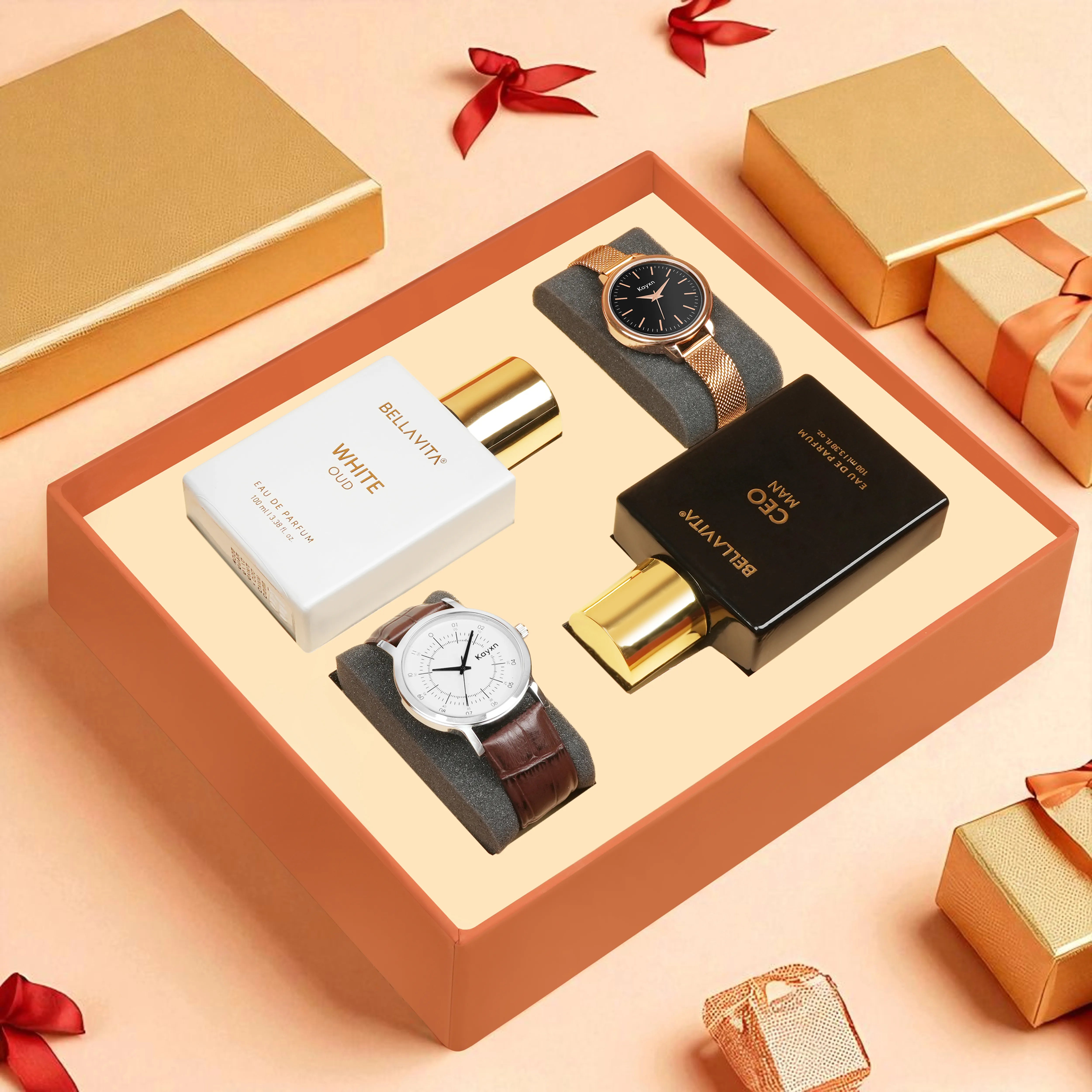 Crown Jewel Perfumes & Watches Gift Hamper