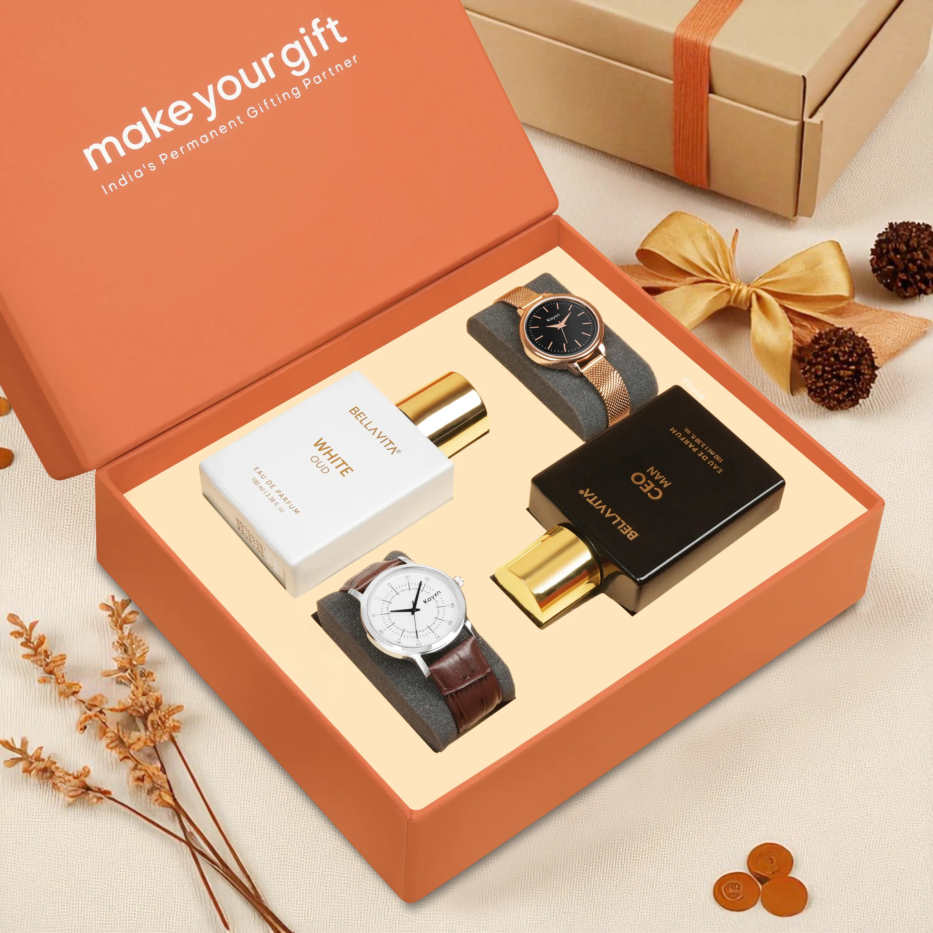 Crown Jewel Perfumes & Watches Gift Hamper