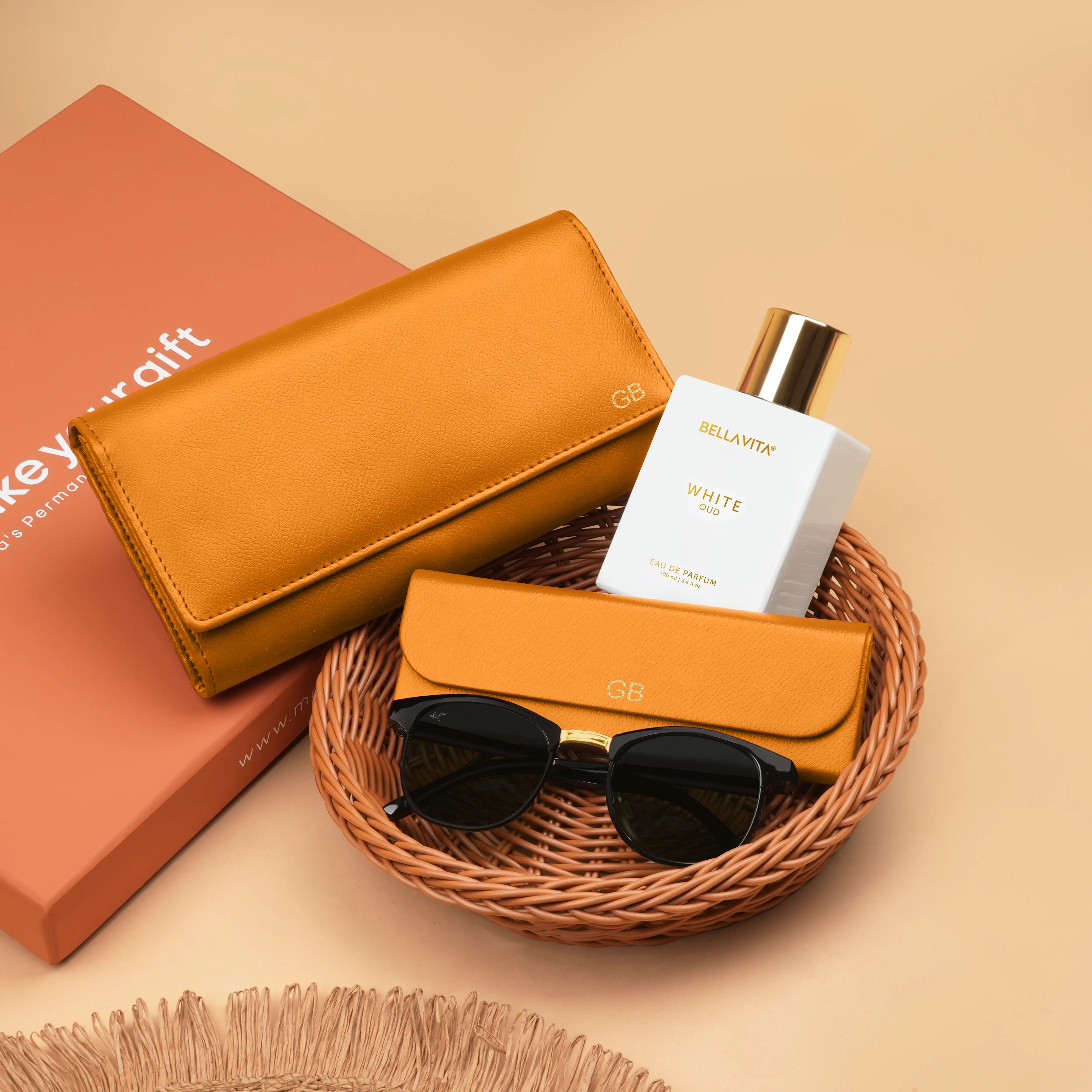 Personalized Clutch Eyewear Case Sunglasses & Perfume Gift Hamper