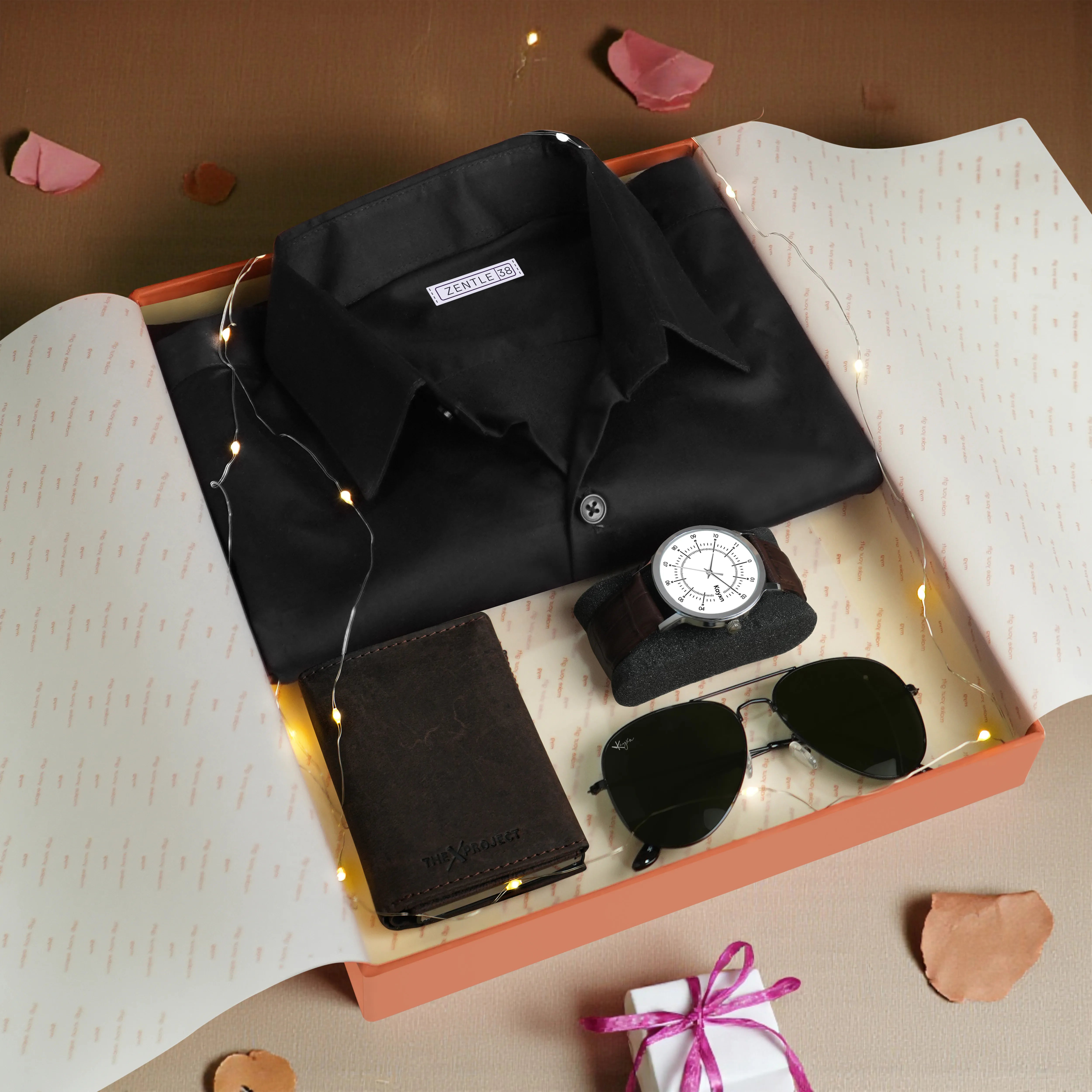 Leather Cardholder Shirt Watch & Sunglasses Gift Hamper