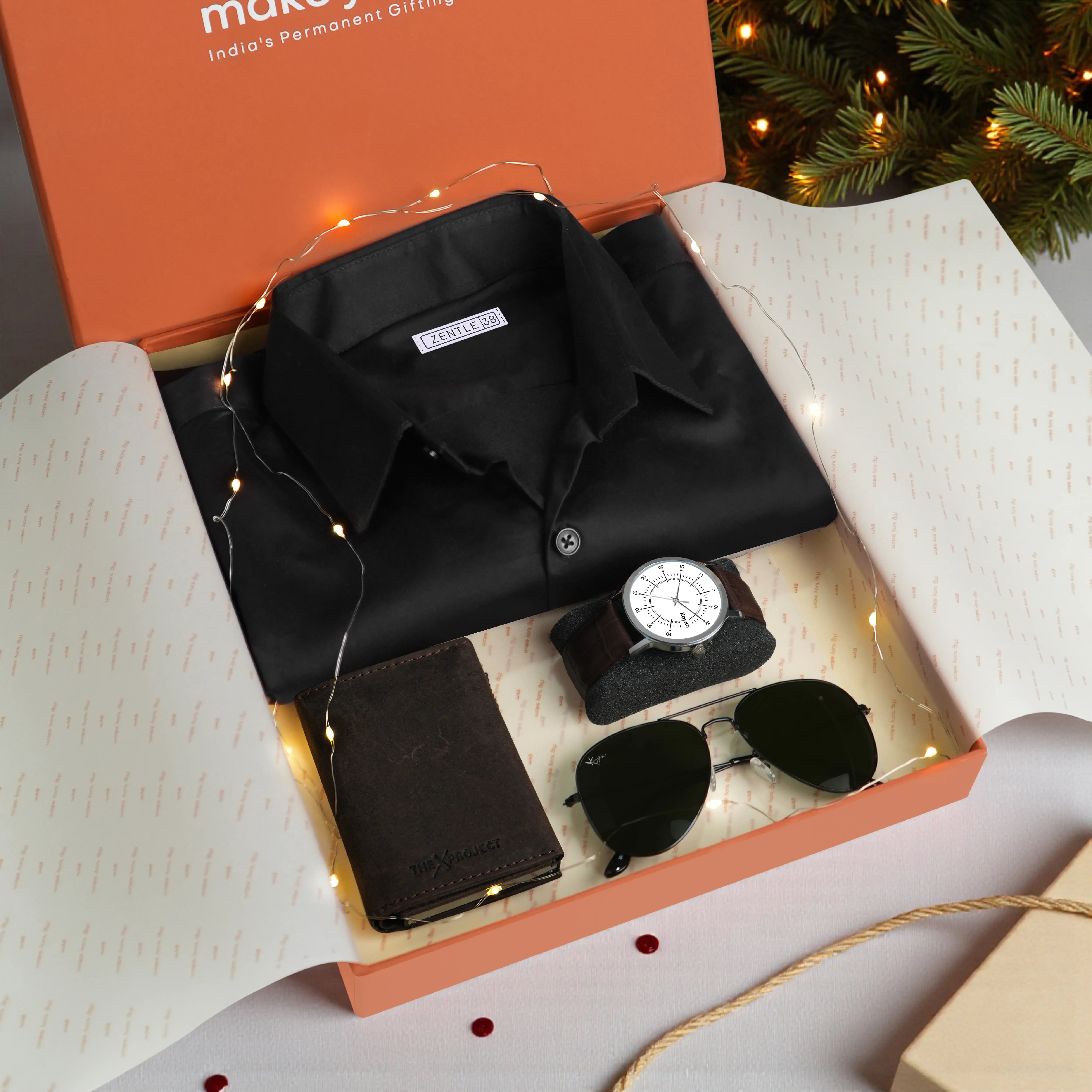 Leather Cardholder Shirt Watch & Sunglasses Gift Hamper