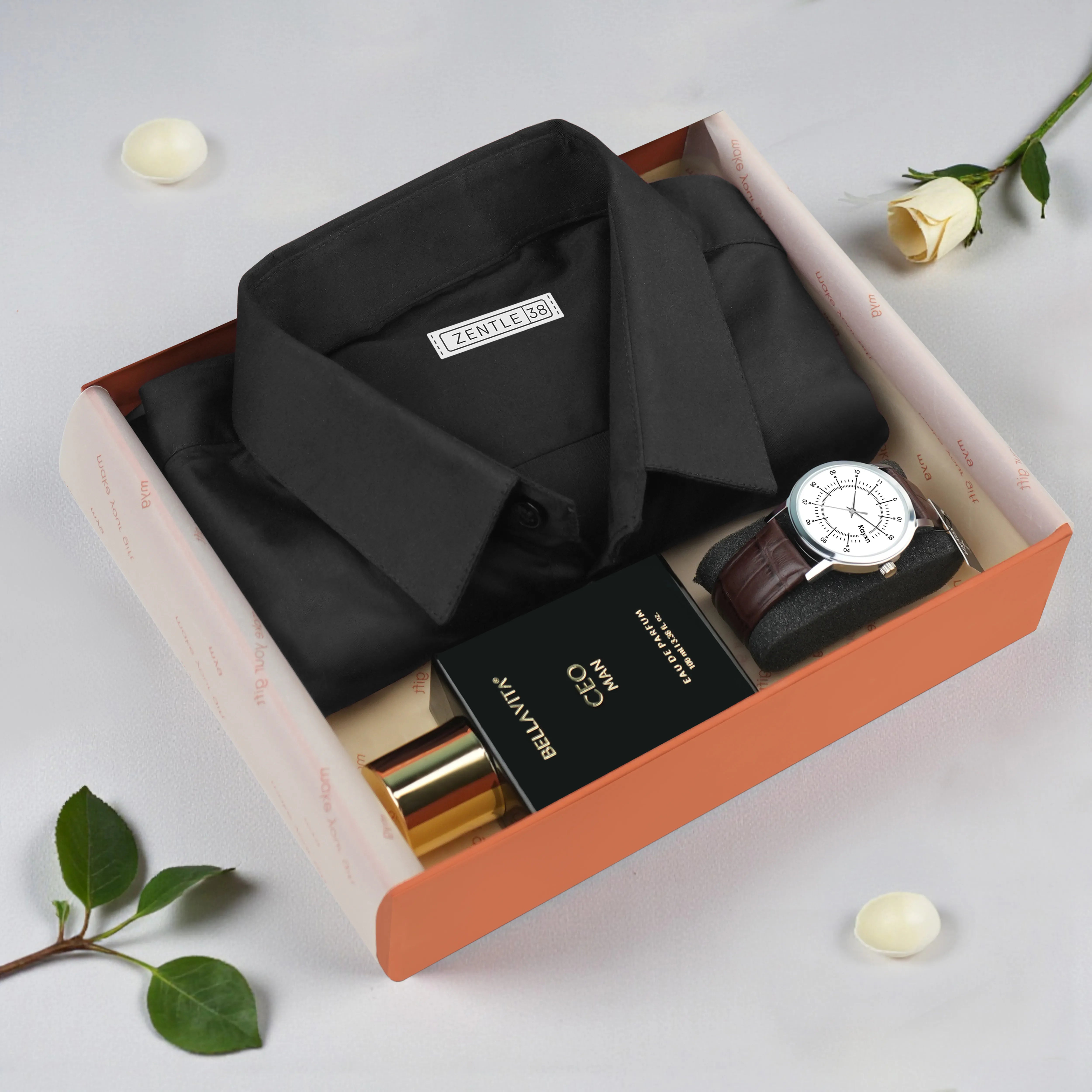 Premium Shirt Watch & Perfume Gift Hamper