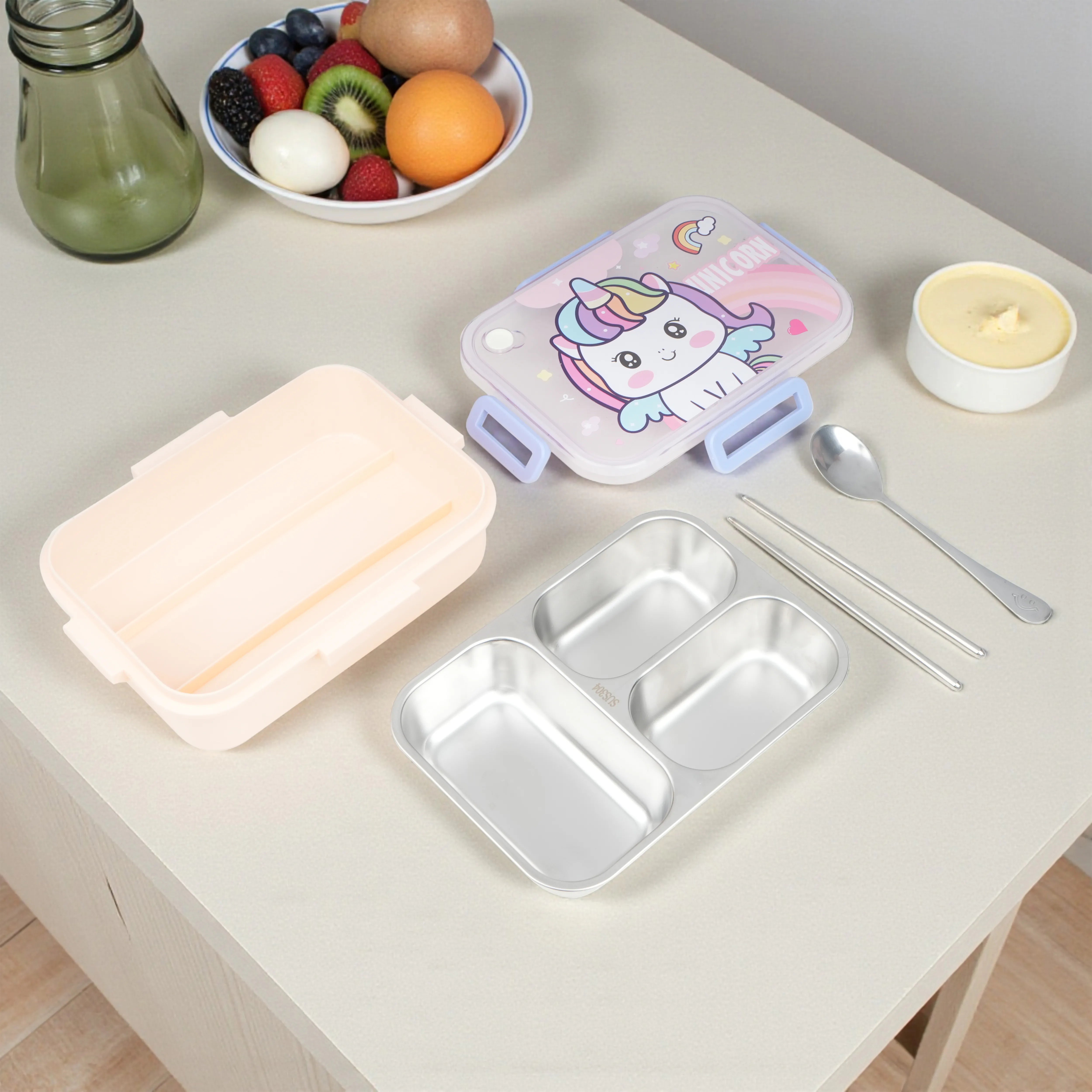 3-Grids Kids Bento Lunch Box