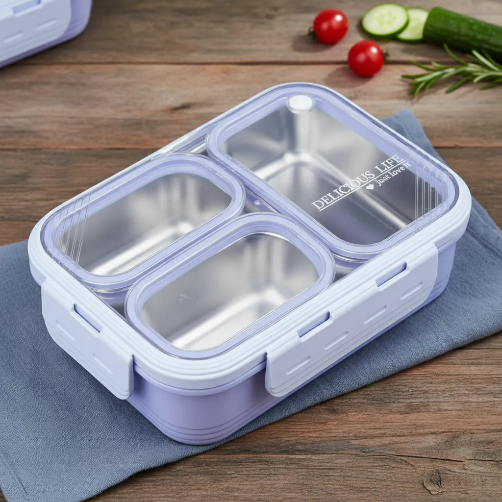 Delicious Life 3-Compartment Bento Lunch Box