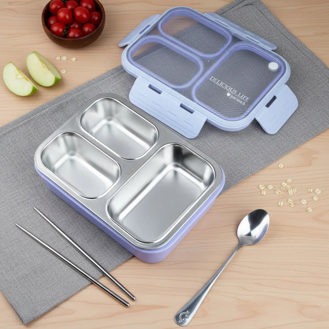 Delicious Life 3-Compartment Bento Lunch Box