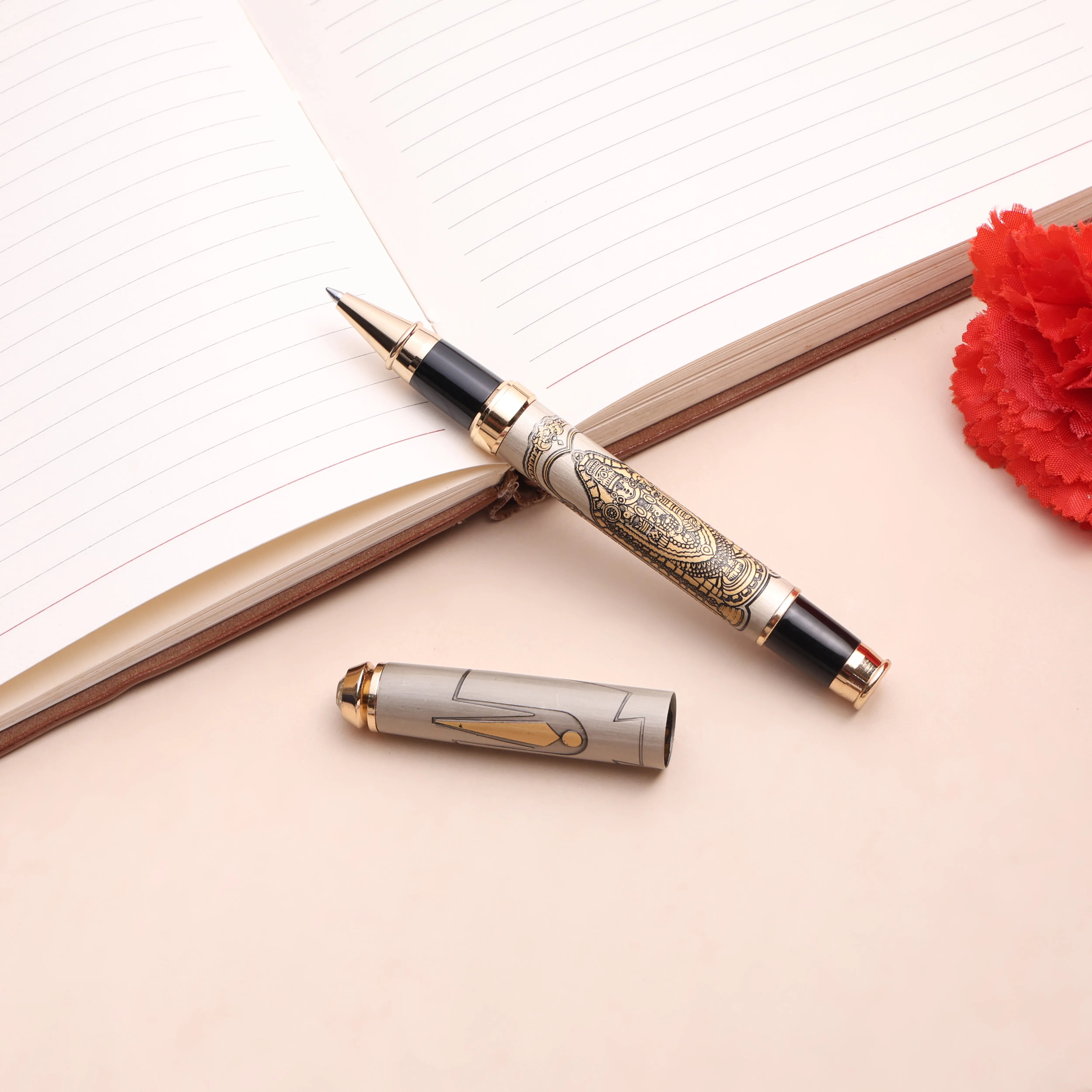 Divine Ink Tirupati Venkateswara Edition Premium Metal Roller Pen