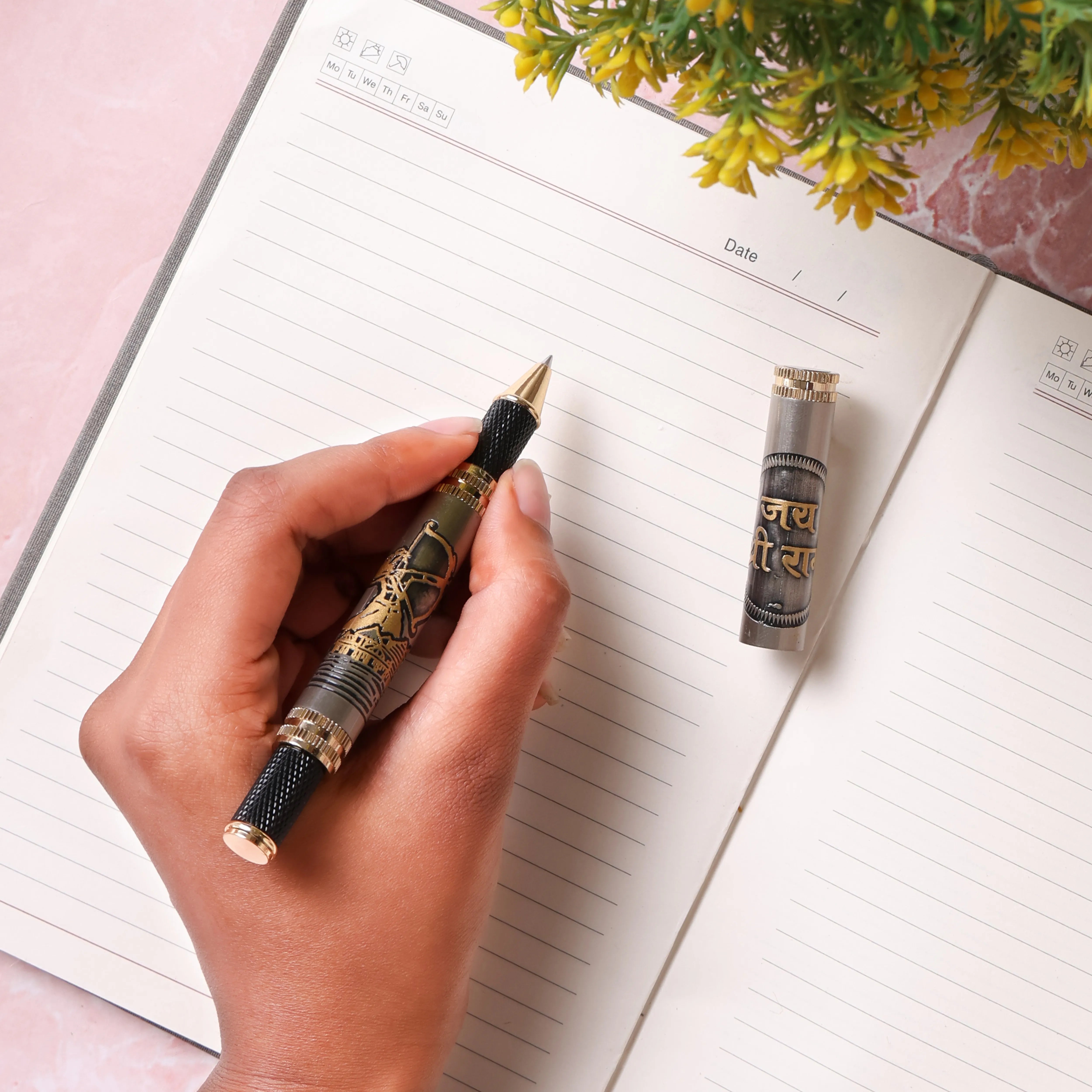 Divine Ink Warrior Ram Edition Premium Metal Roller Pen