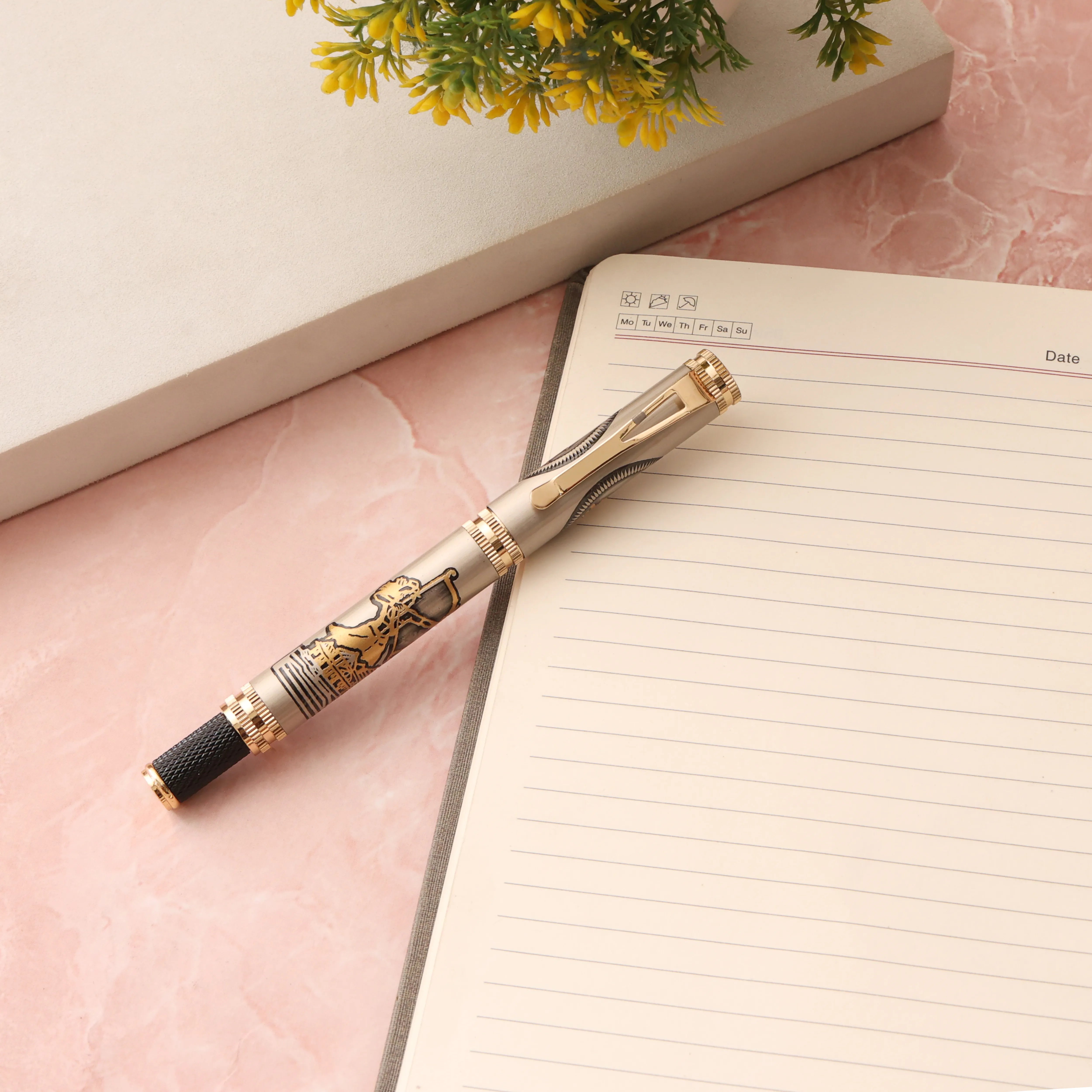Divine Ink Warrior Ram Edition Premium Metal Roller Pen