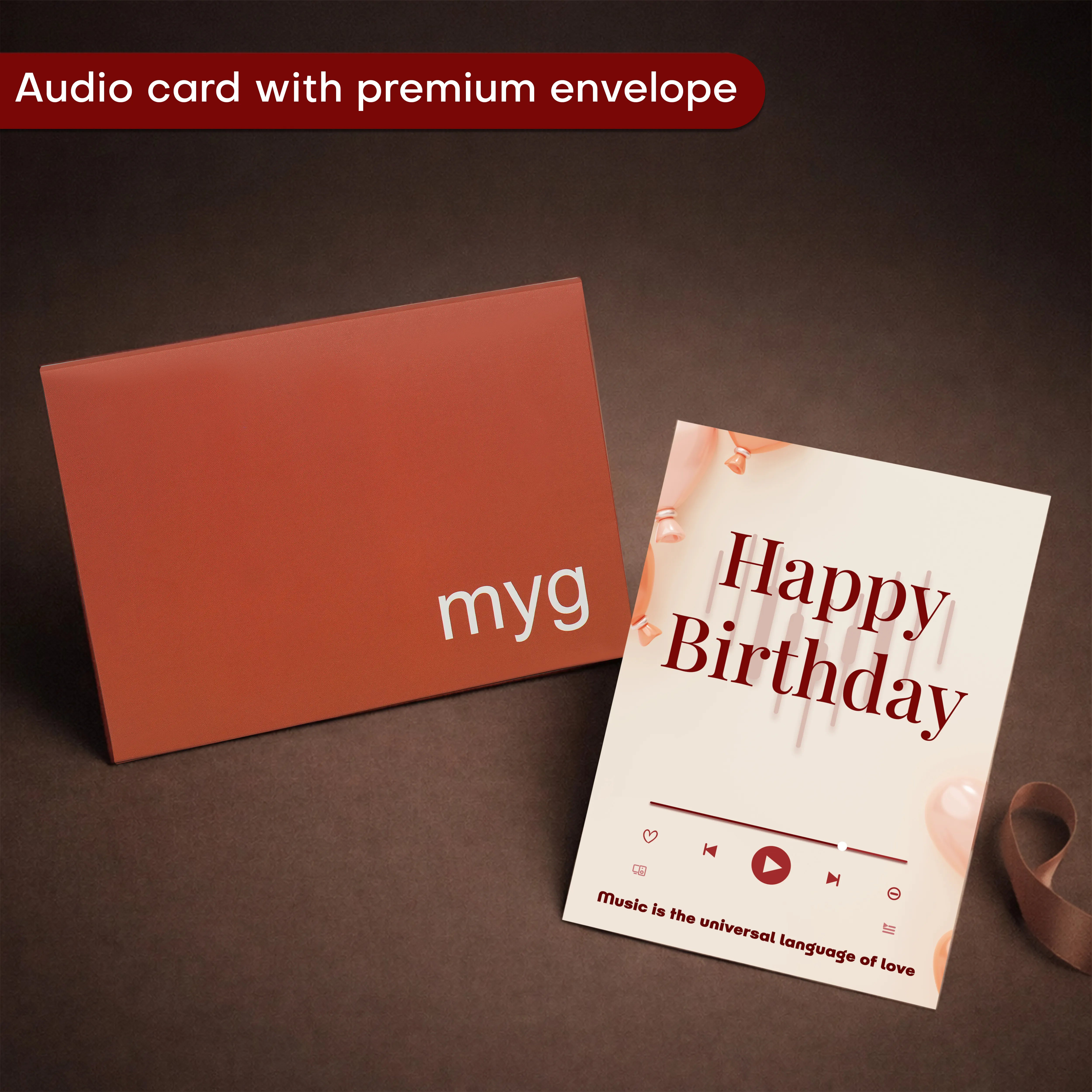 Personalized Happy Birthday Day Audio Greeting Card