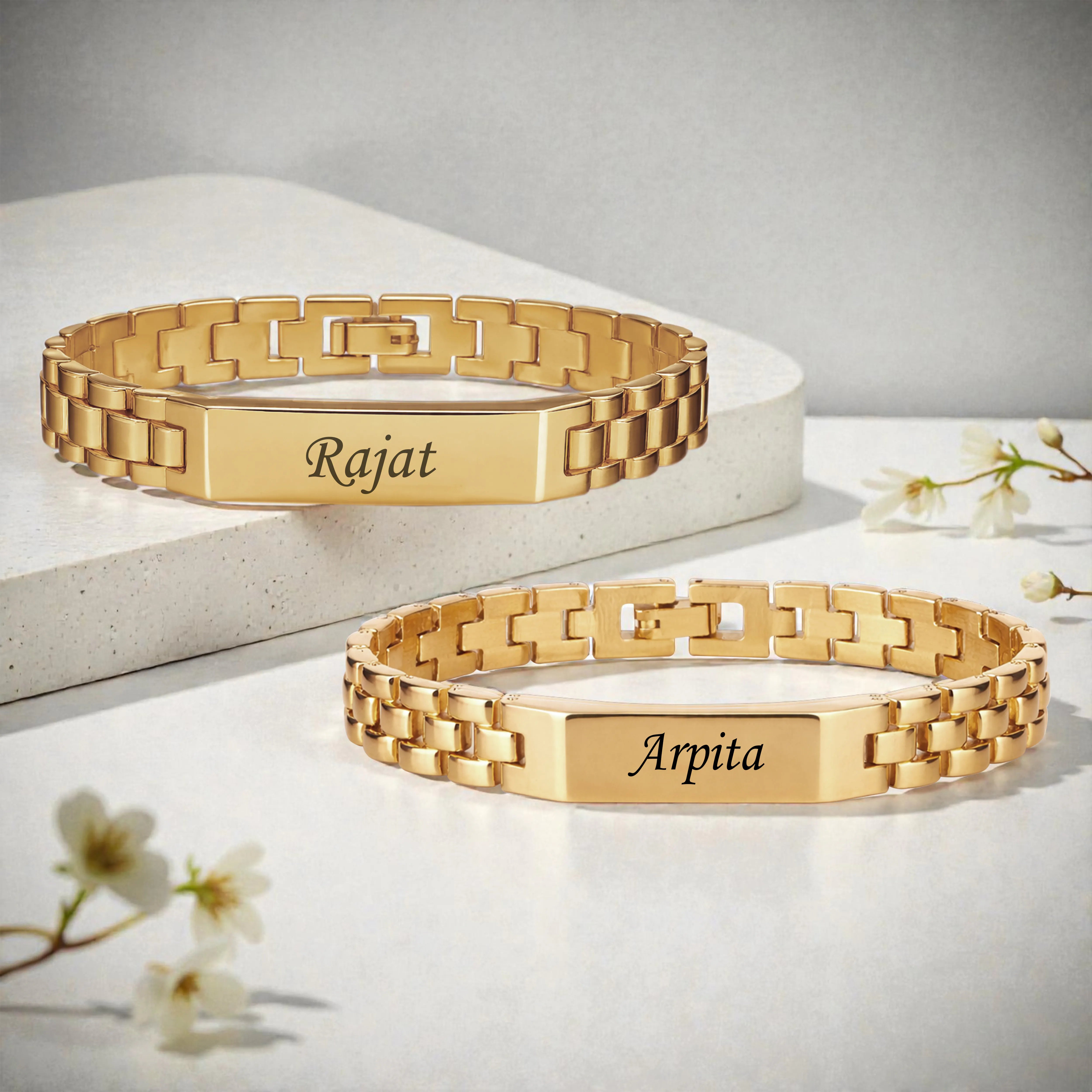 Personalized Royal Bond Bracelet Set For Couples