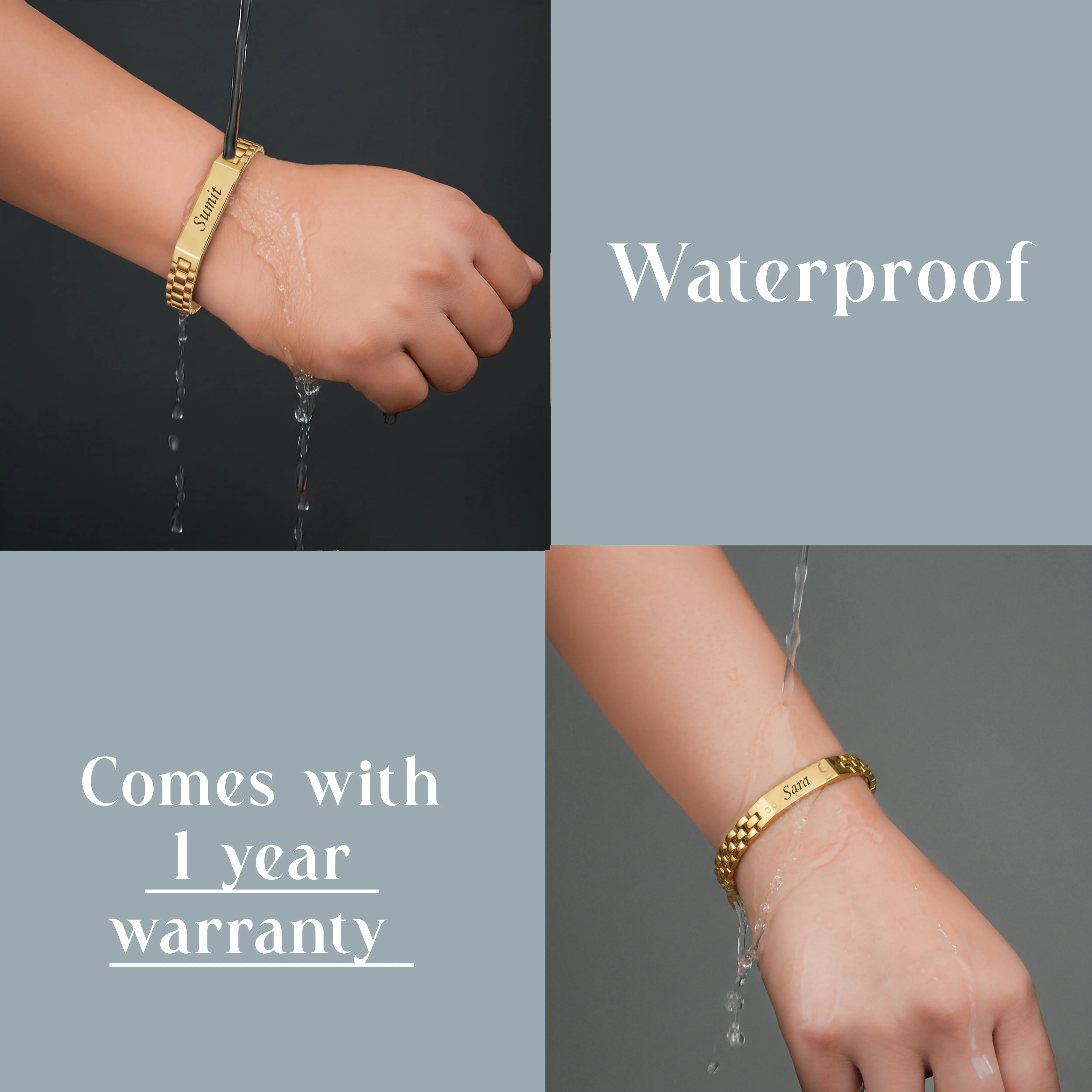 Personalized Royal Bond Bracelet Set For Couples