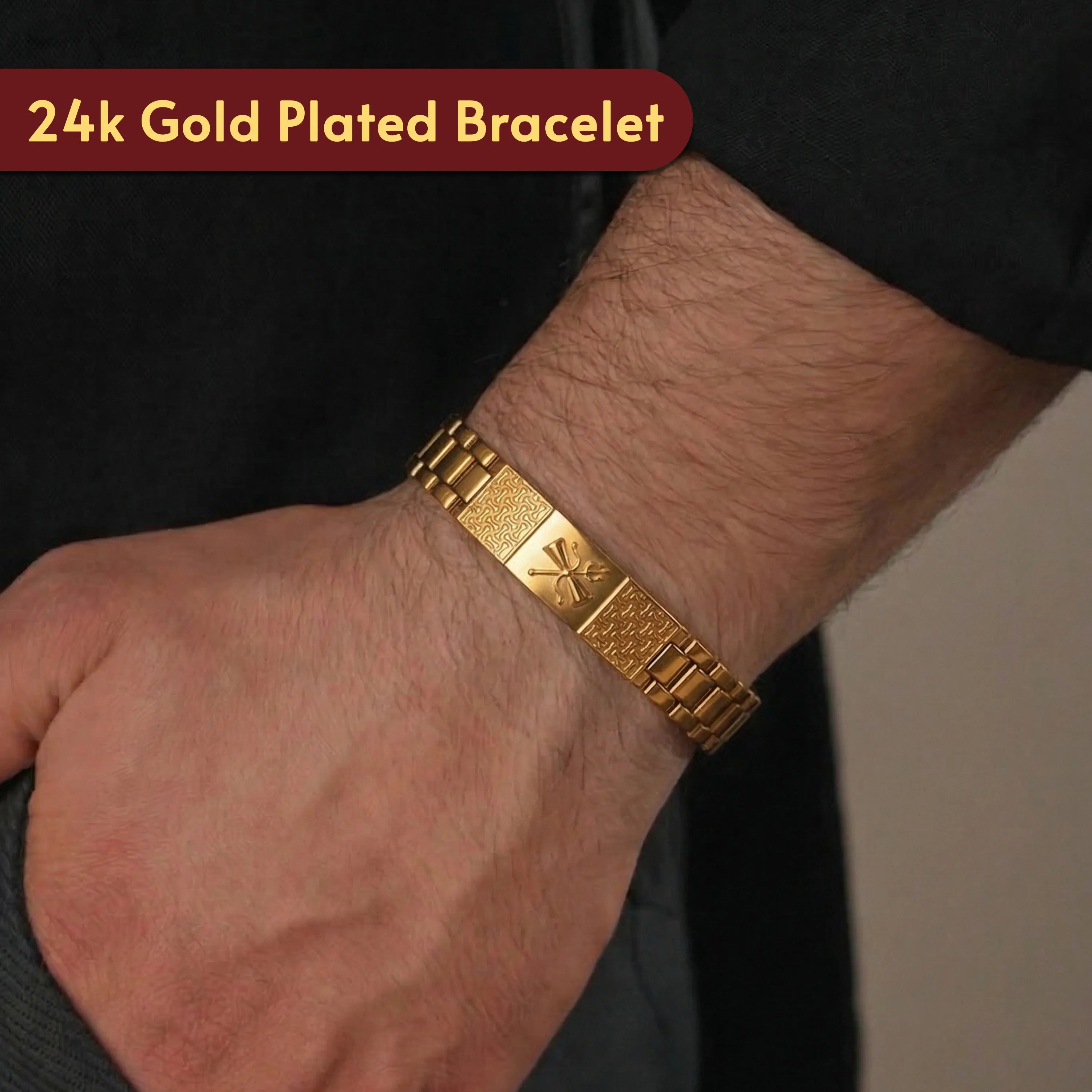 Shiva Divine Strength Gold Plated Spiritual Bracelet