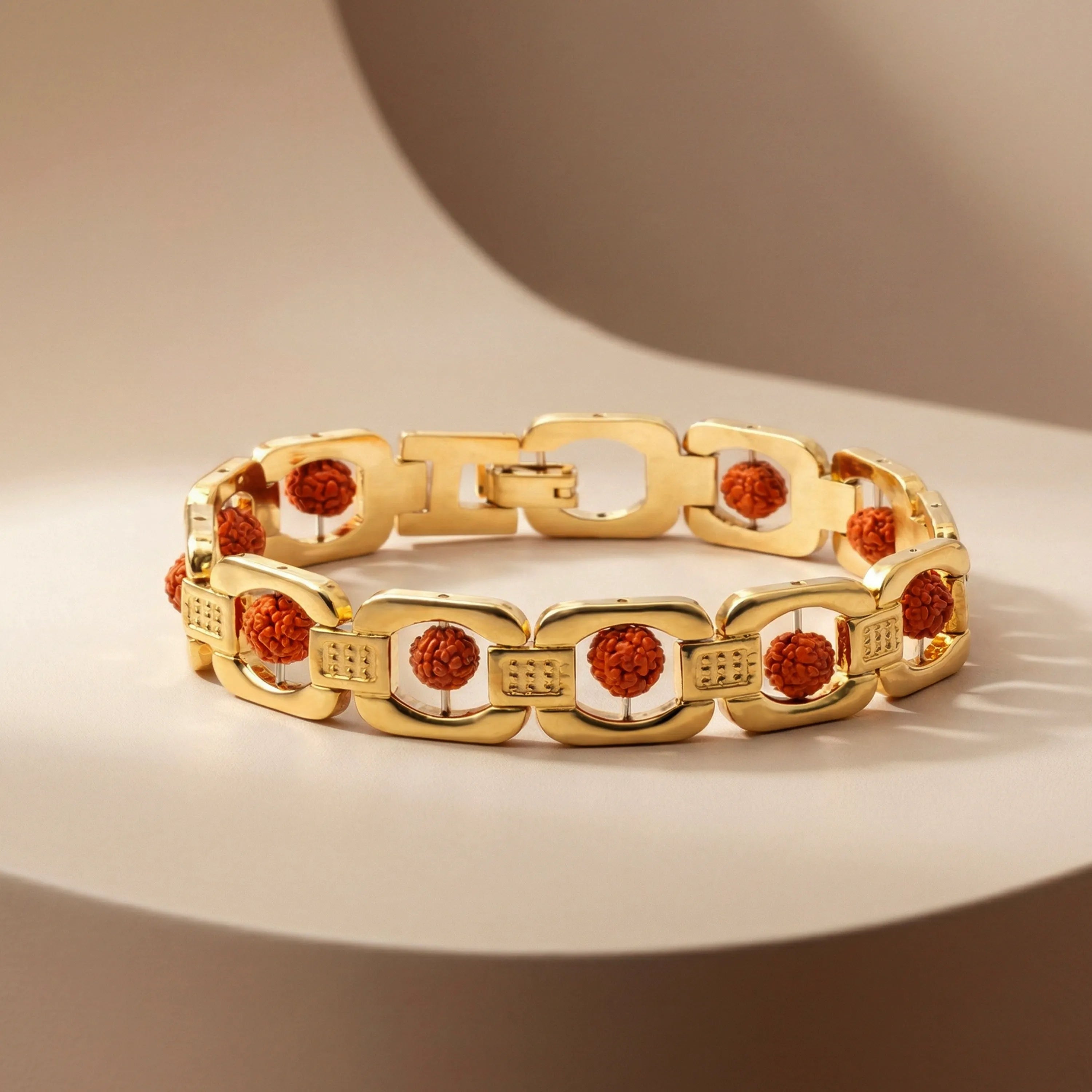 Rudra Shakti Gold Plated Spiritual Bracelet