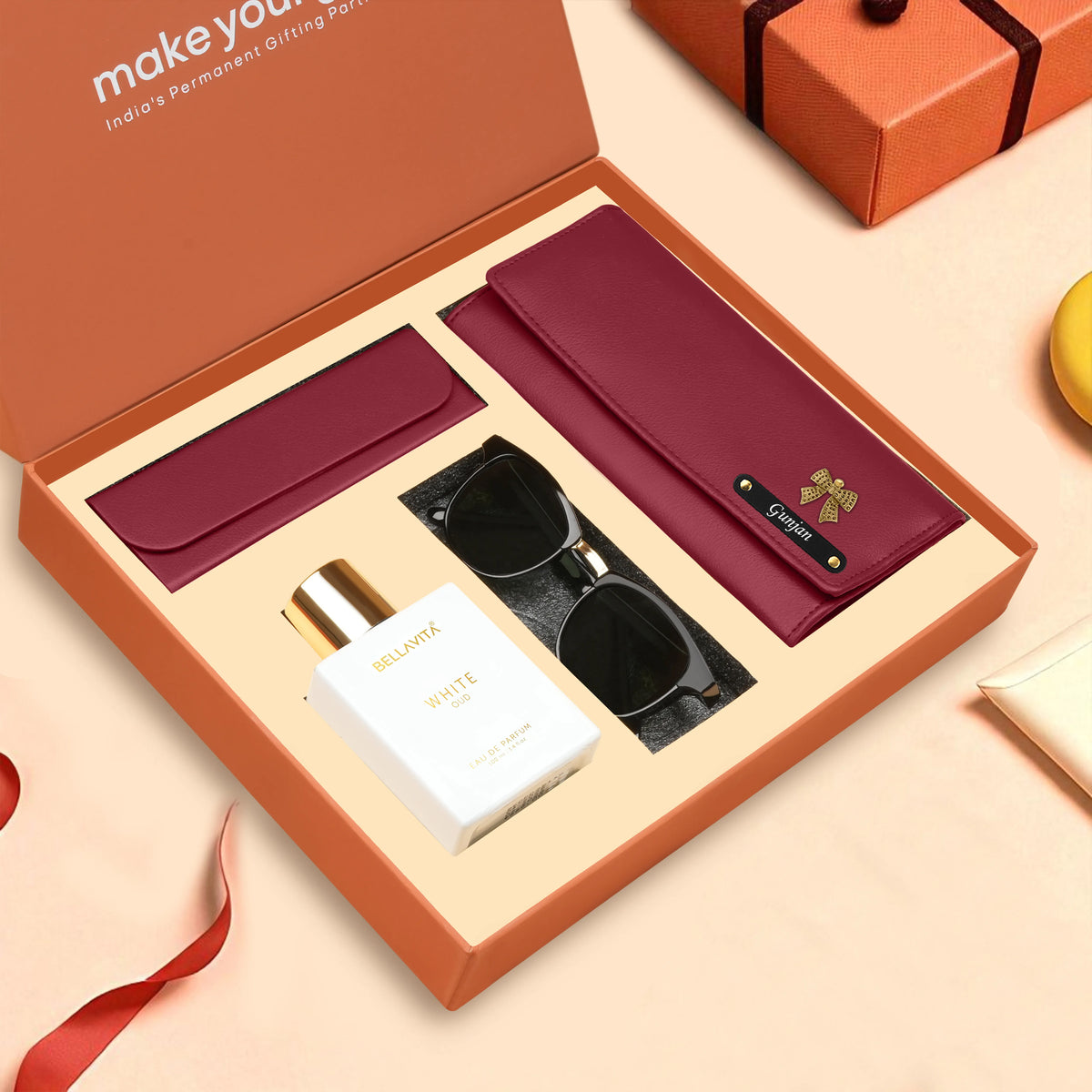 Personalized Clutch Eyewear Case Sunglasses & Perfume Gift Hamper