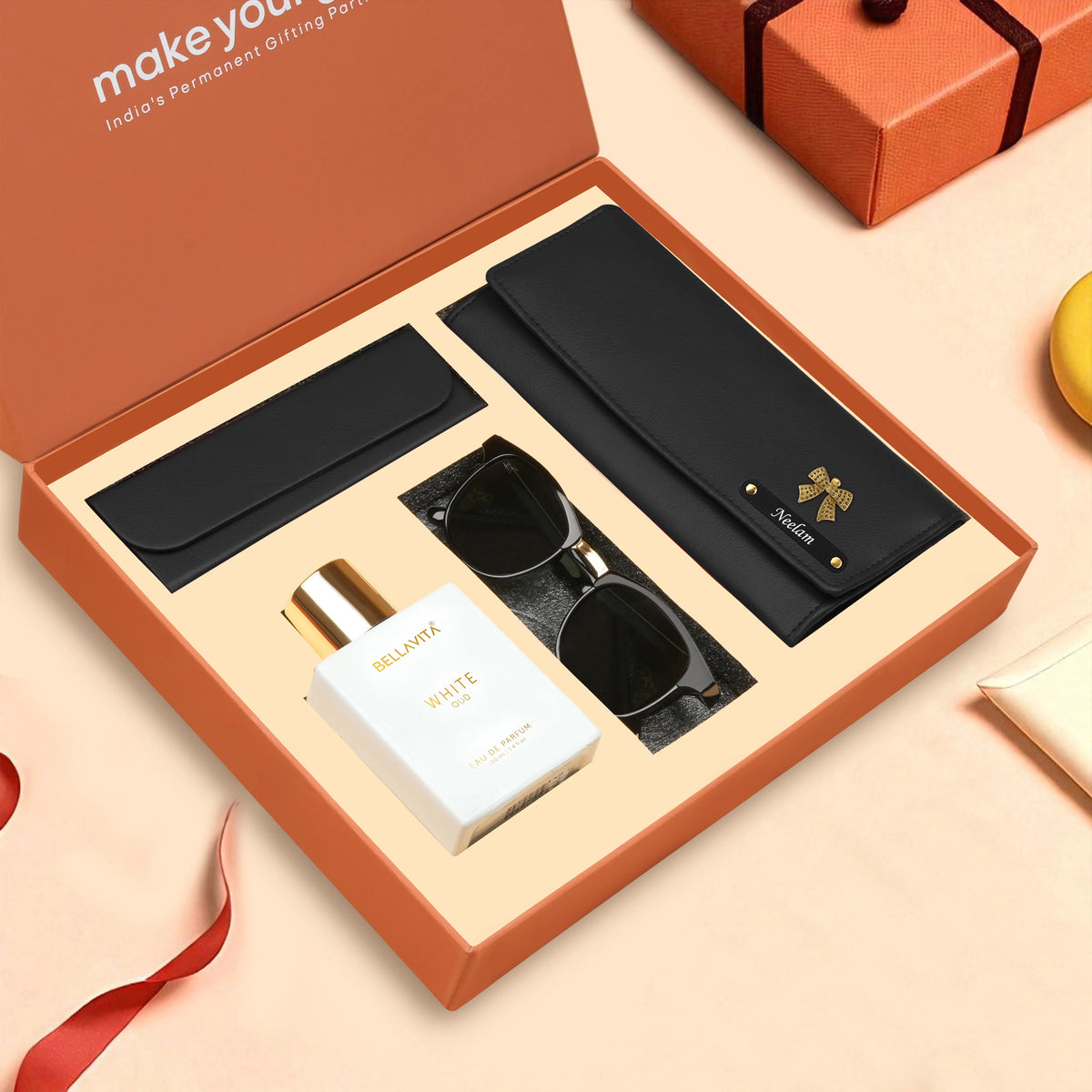 Personalized Clutch Eyewear Case Sunglasses & Perfume Gift Hamper
