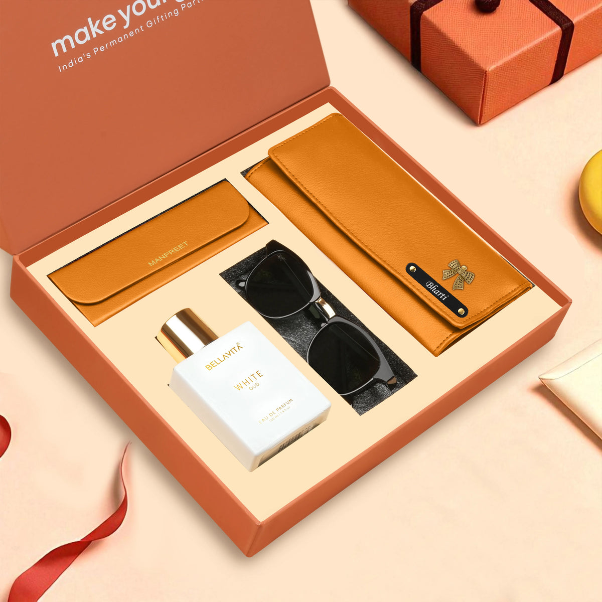 Personalized Clutch Eyewear Case Sunglasses & Perfume Gift Hamper