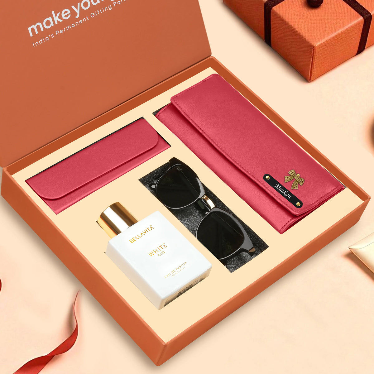 Personalized Clutch Eyewear Case Sunglasses & Perfume Gift Hamper